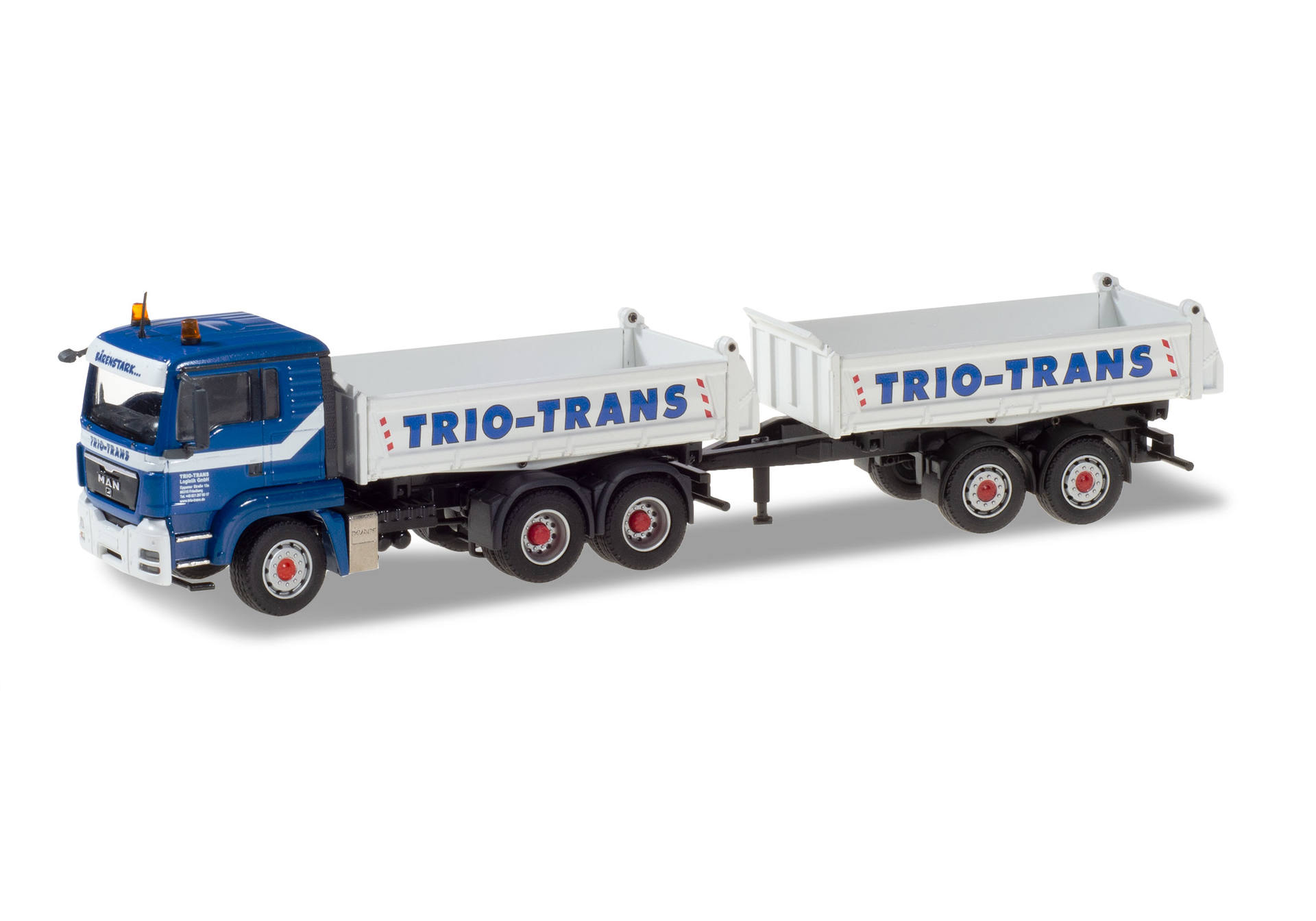 MAN TGS Tandem-Baukipper-Hängerzug "Trio-Trans" (Bayern / Friedberg)