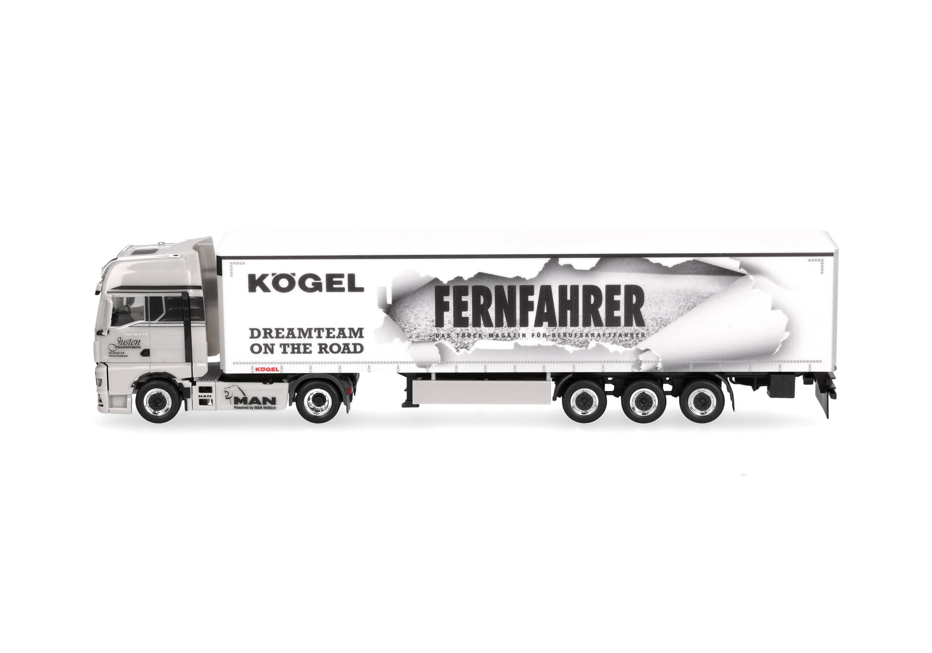 truck, semi-trailer, driven, trailer, graphic design