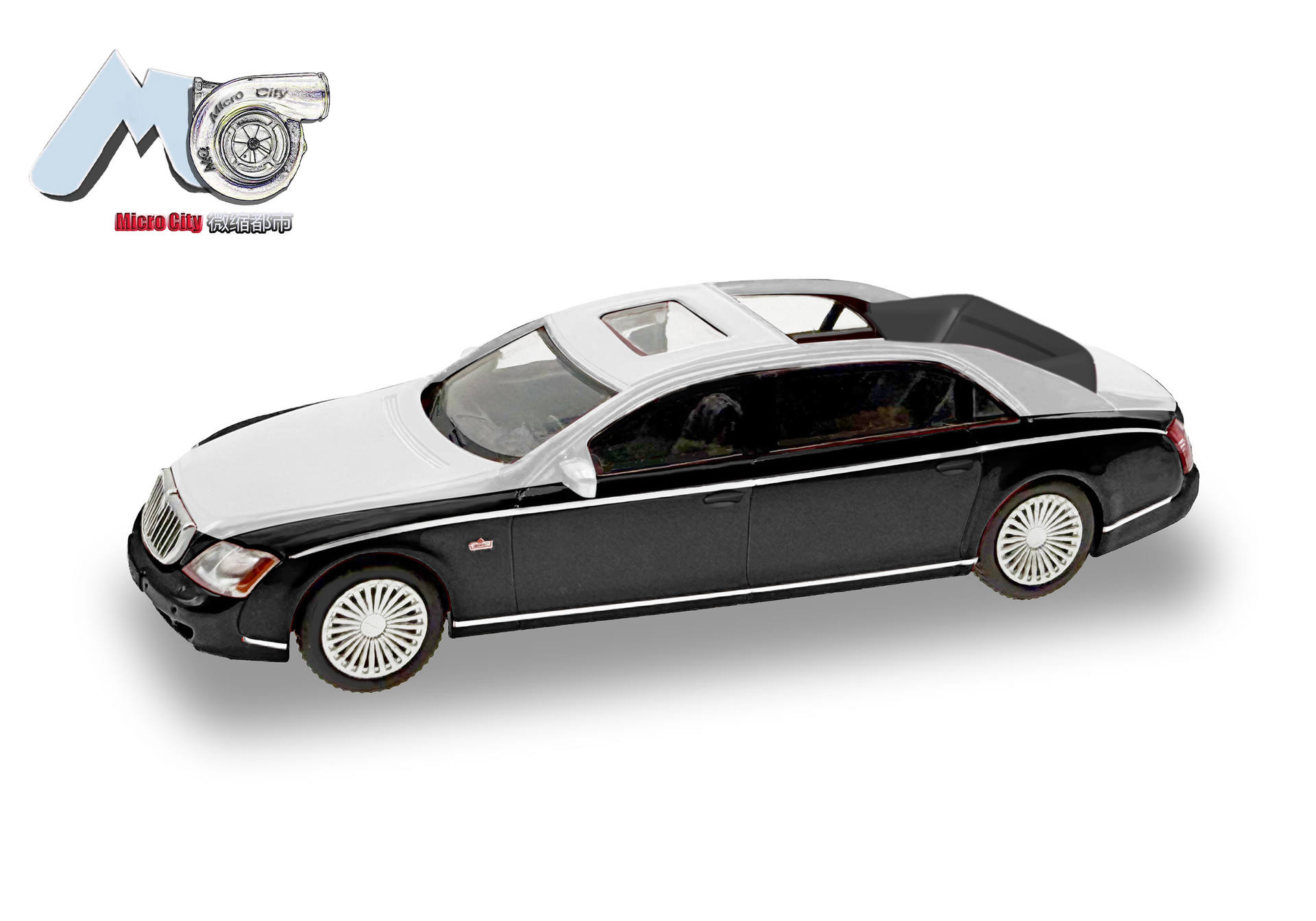MicroCity: Maybach 62S, schwarz/silber (2002-2013)