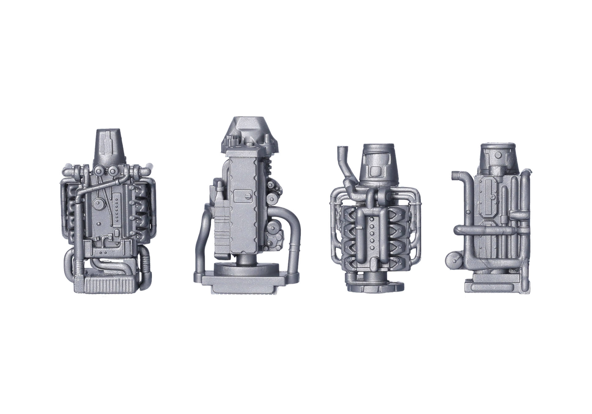 miniature, figurine, robot, mechanical, model, detailed component, mechanical device, extruder, industrial part, robotic module, miniature, mechanical, engine, model, figurine