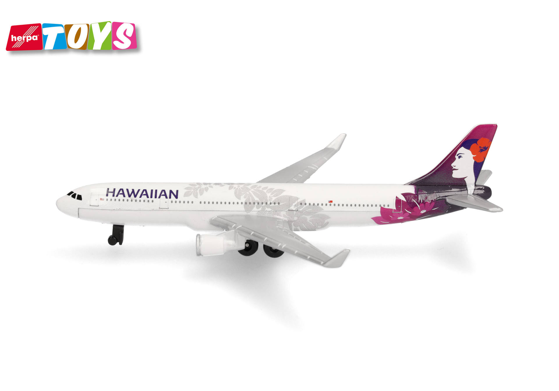 Herpa Toys: Hawaiian Airlines Airbus A330 Aviation Toy
