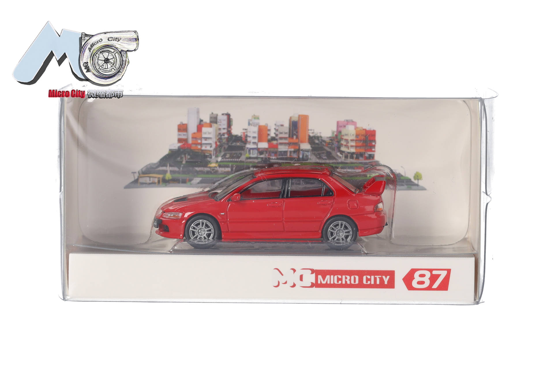 MicroCity: Mitsubishi Lancer Evolution 9, rot (2005-2007)