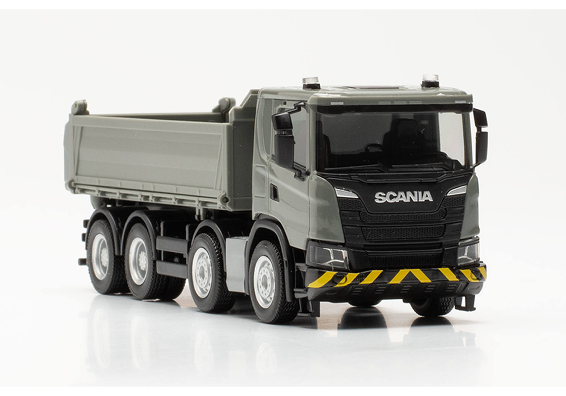 Scania CG 17 4-achs Baukipper, grau / gelb