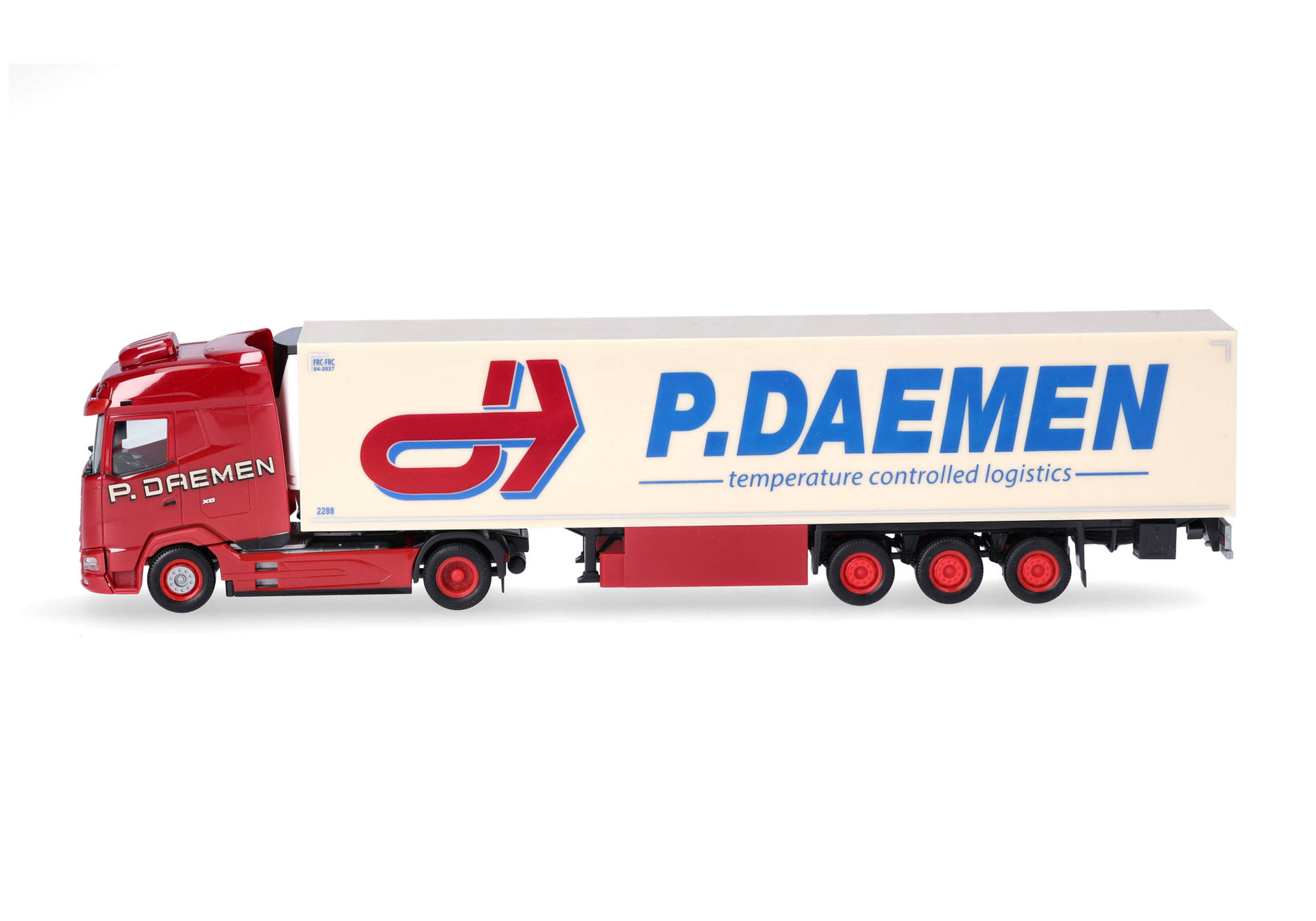 DAF XG Kühlkoffer-Sattelzug "P. DAEMEN" (Niederlande/Maasbree)