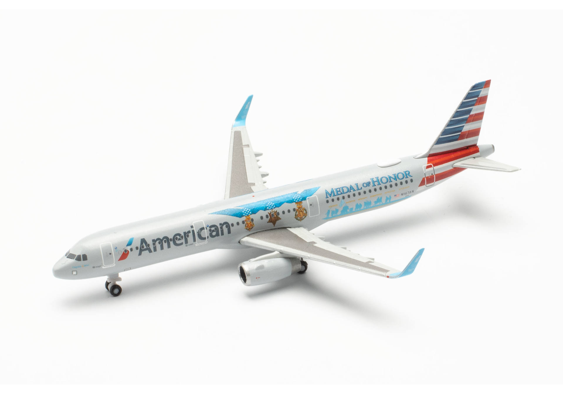 American Airlines Airbus A321 – Medal of Honor – N167AN "Flagship Valor"