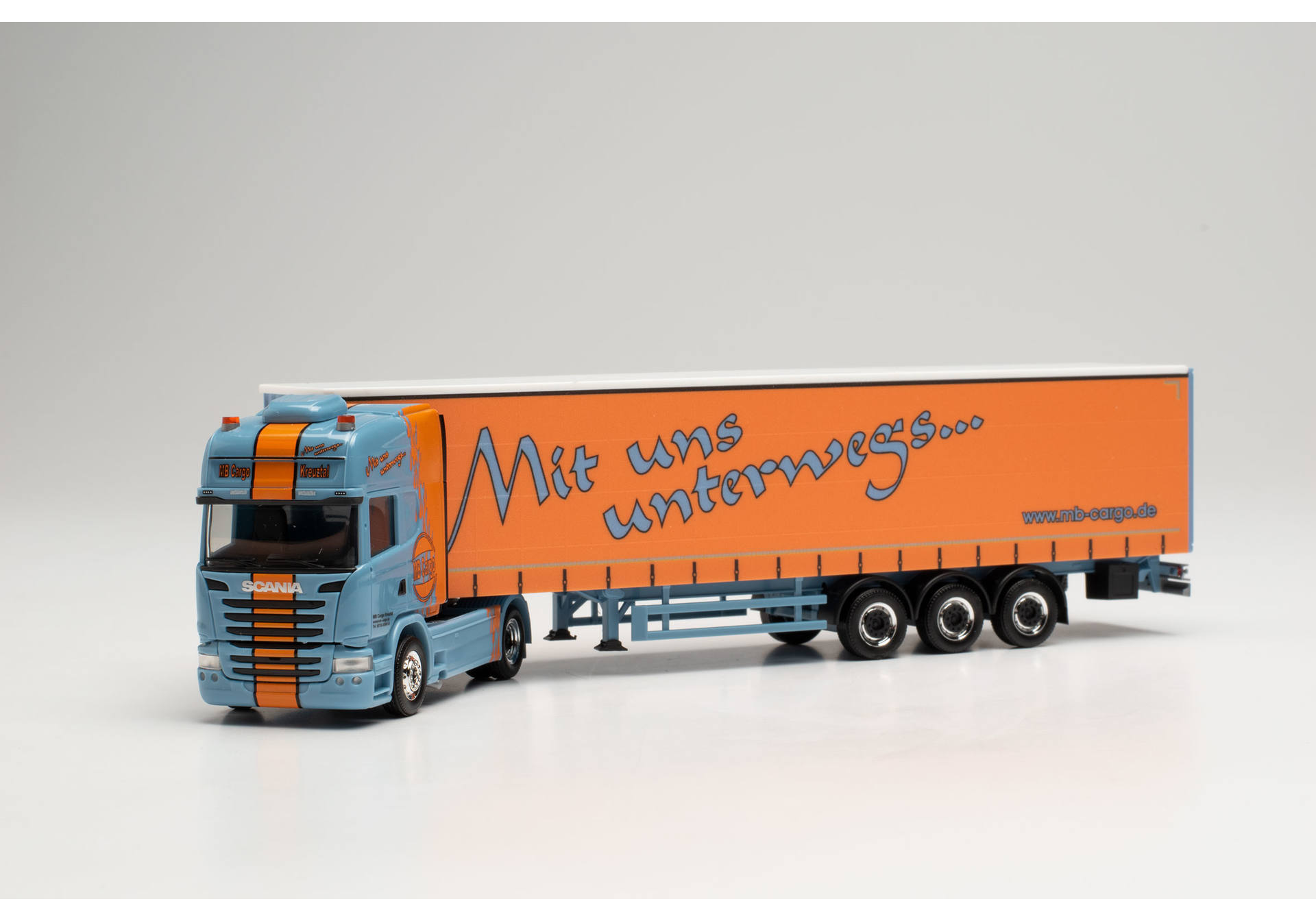 Scania R `13 TL canvas semitrailer „MB Cargo“