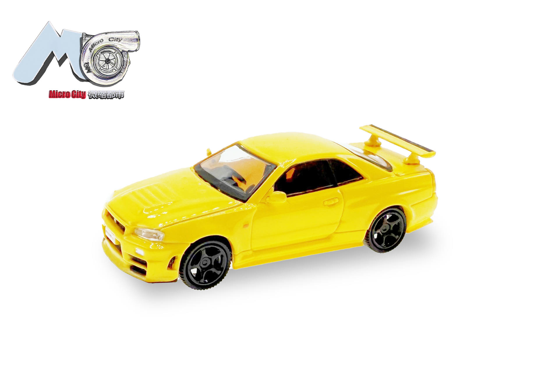 MicroCity: Nissan GTR 34, gelb