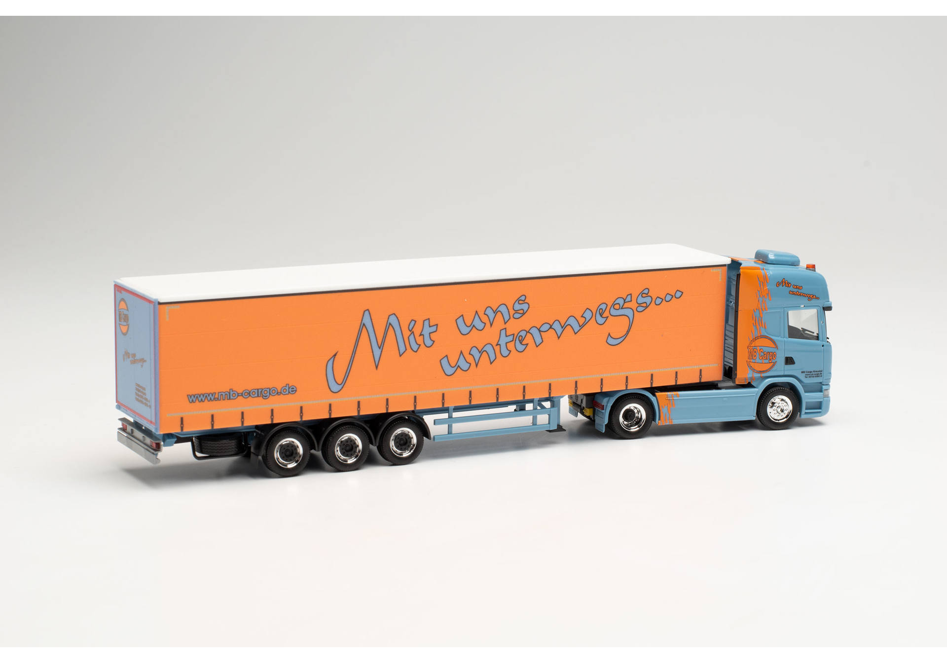 Scania R `13 TL canvas semitrailer „MB Cargo“