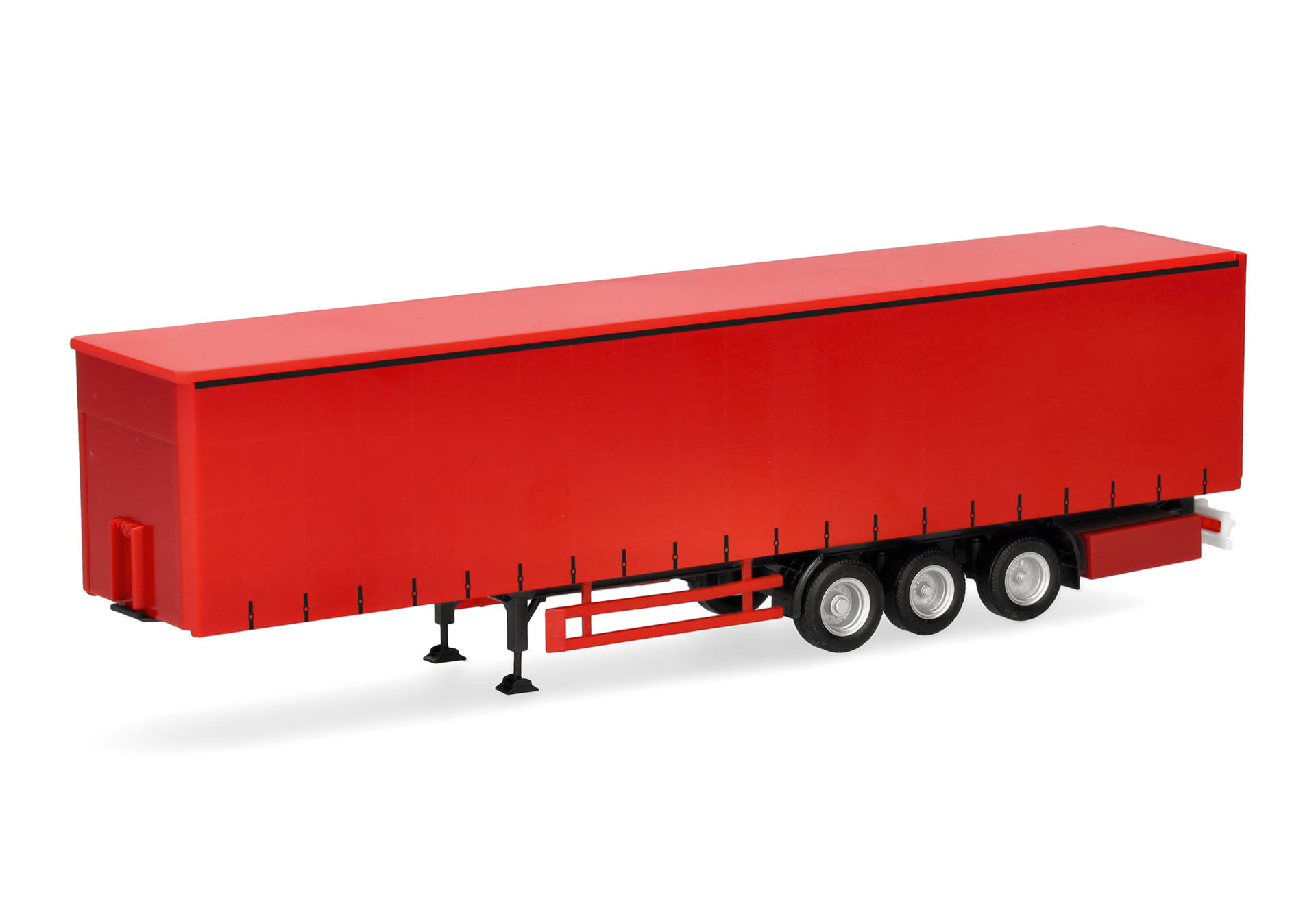 trailer, semi-trailer, red, cargo, wheels