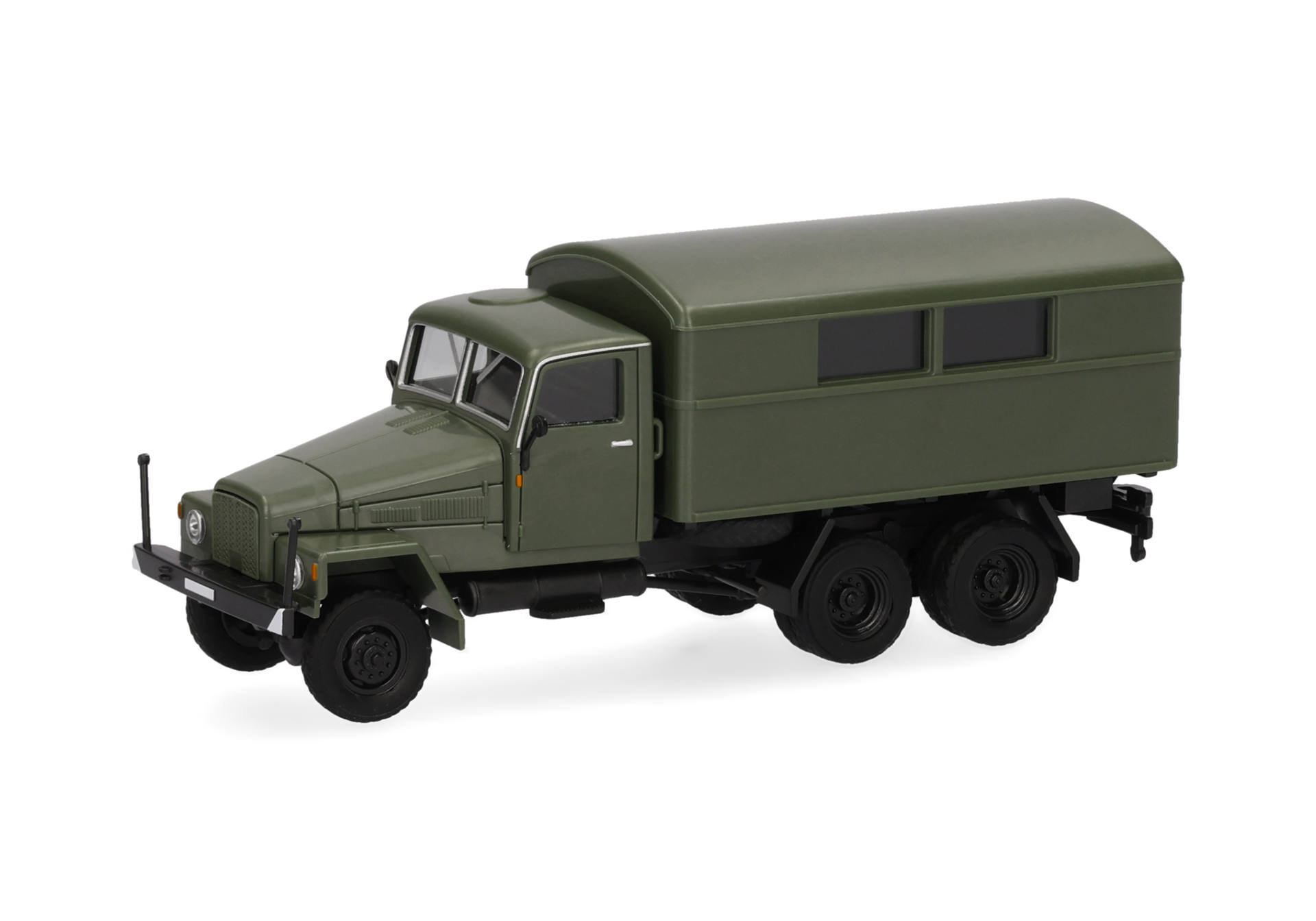 militärtruck, grüner lastwagen, frachtwagen, sechsrad, modellfahrzeug