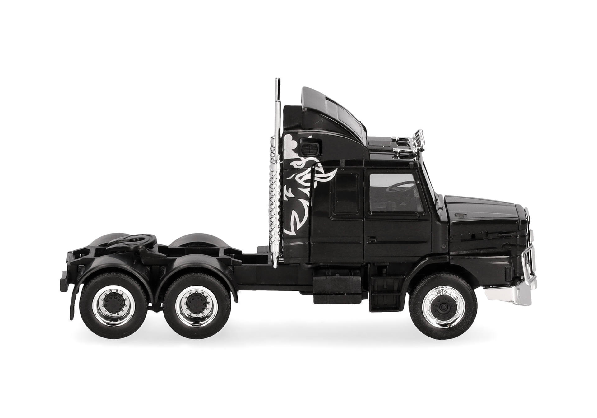 Scania Hauber 142 rigid tractor 3axles (6x4), black
