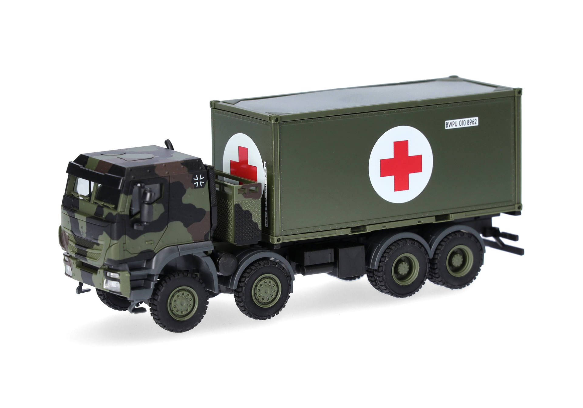 military truck, camouflage, medical box, supply truck, six-wheeled