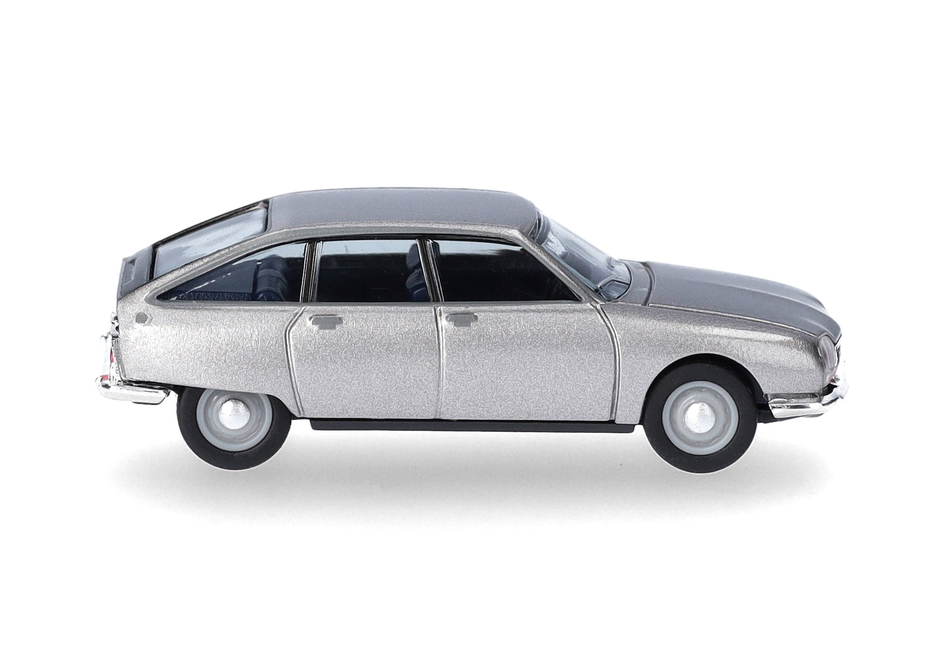 model car, diecast, silver, sedan, vintage