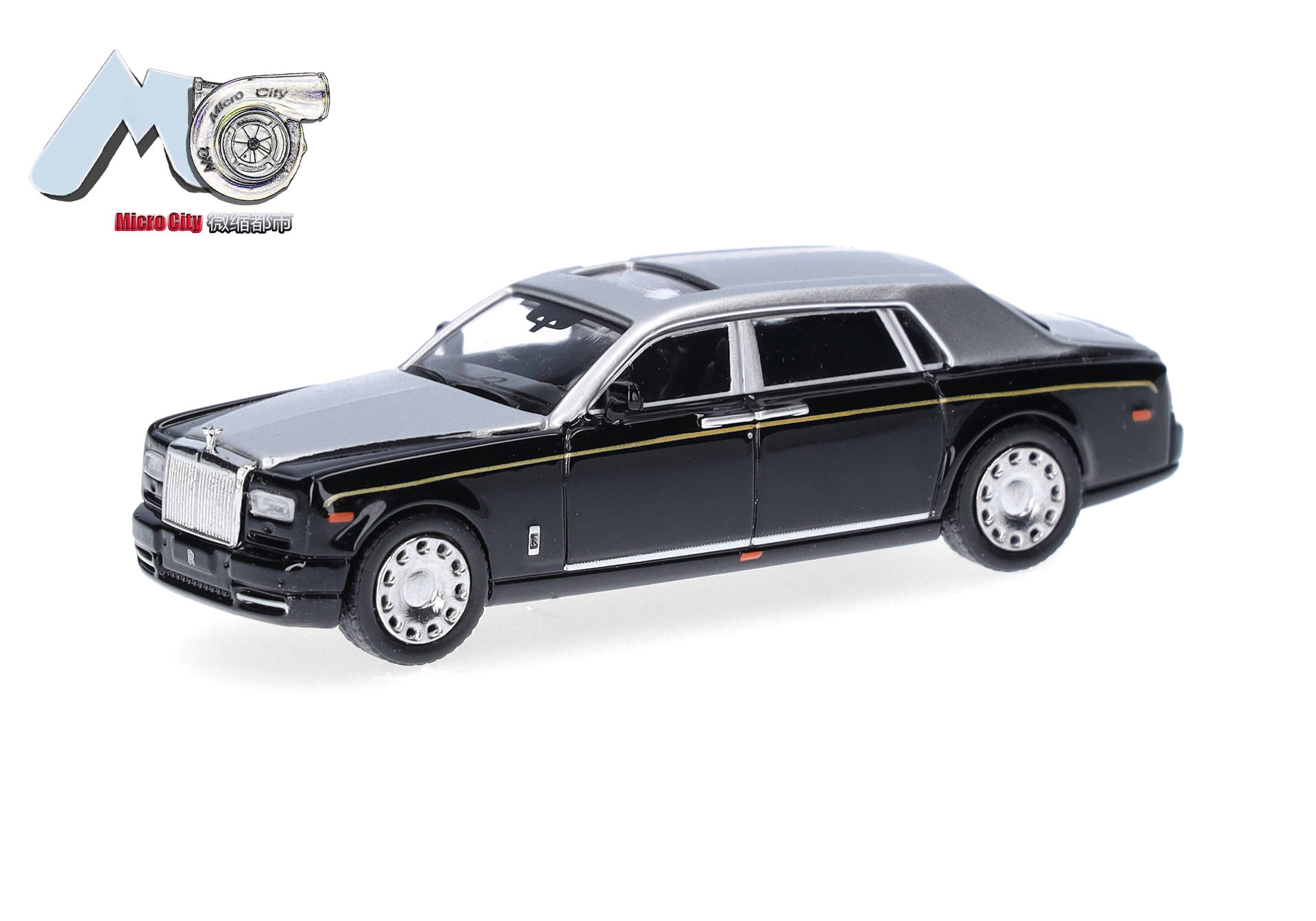 MicroCity: Rolls Royce Phantom, schwarz/silber