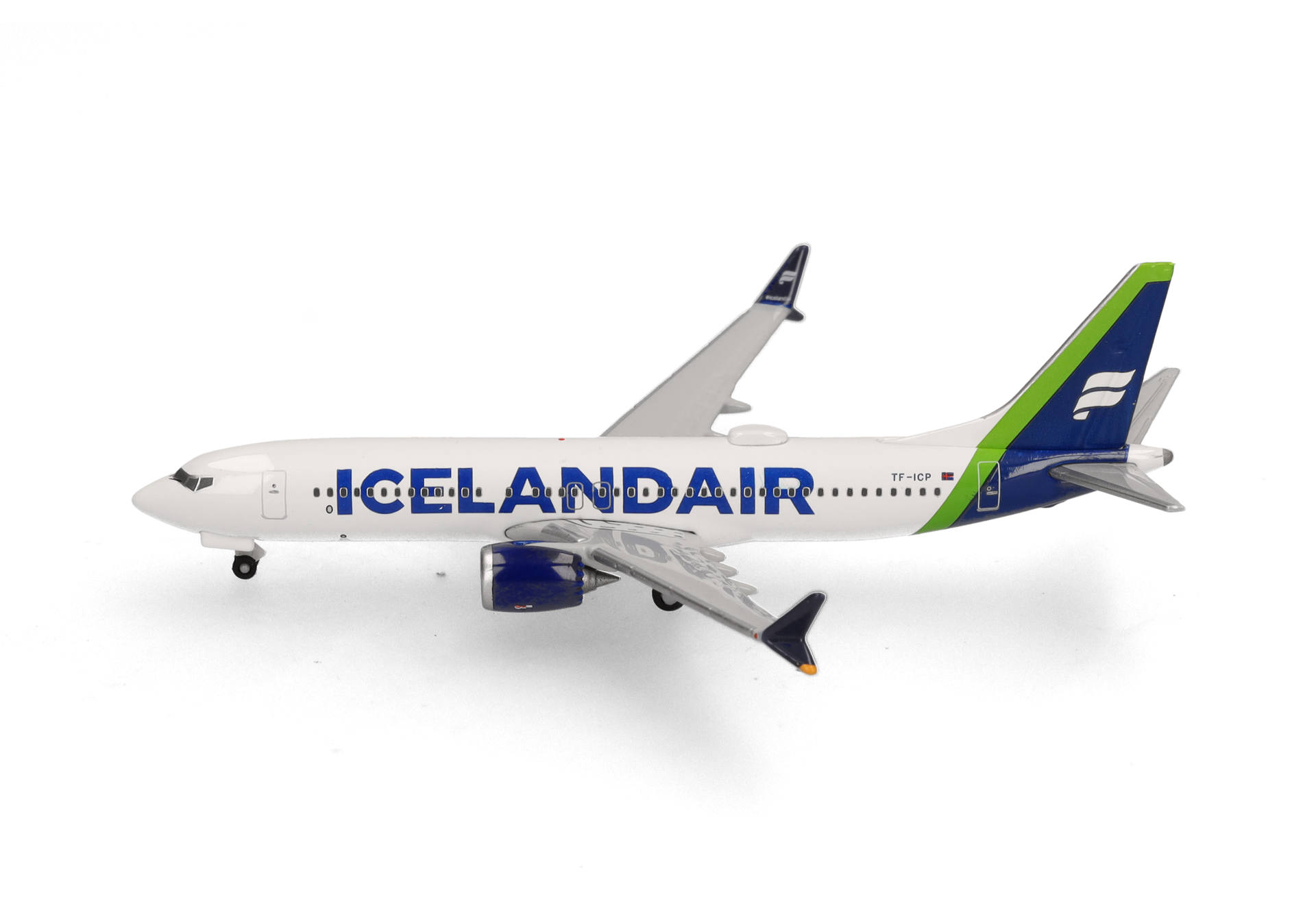 Icelandair Boeing 737 Max 8 - green tail stripe - TF-ICP "Landmannalaugar"