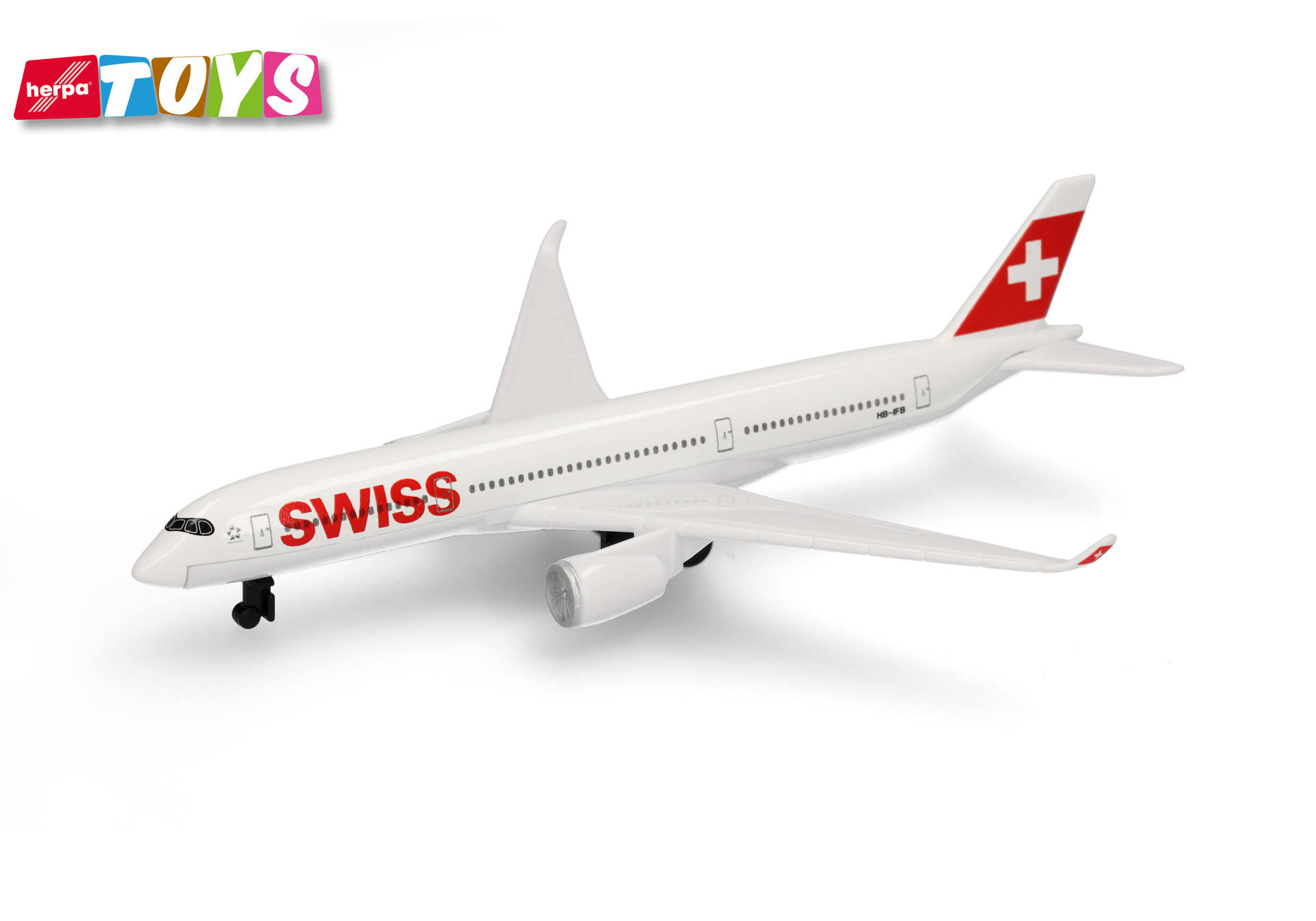 airplane, toy, model, plane, Swiss flag