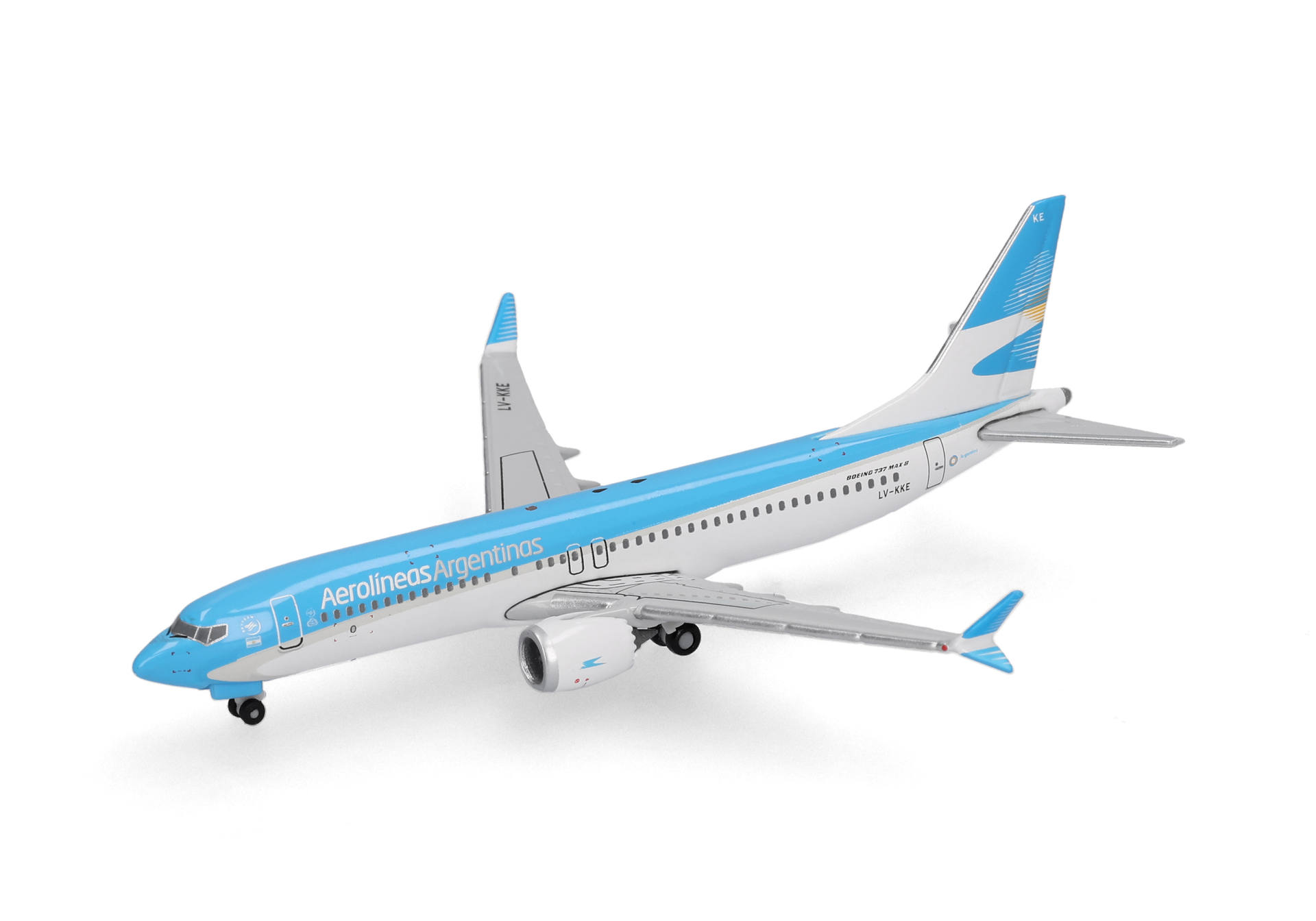 airplane, model, toy, airliner, blue-and-white