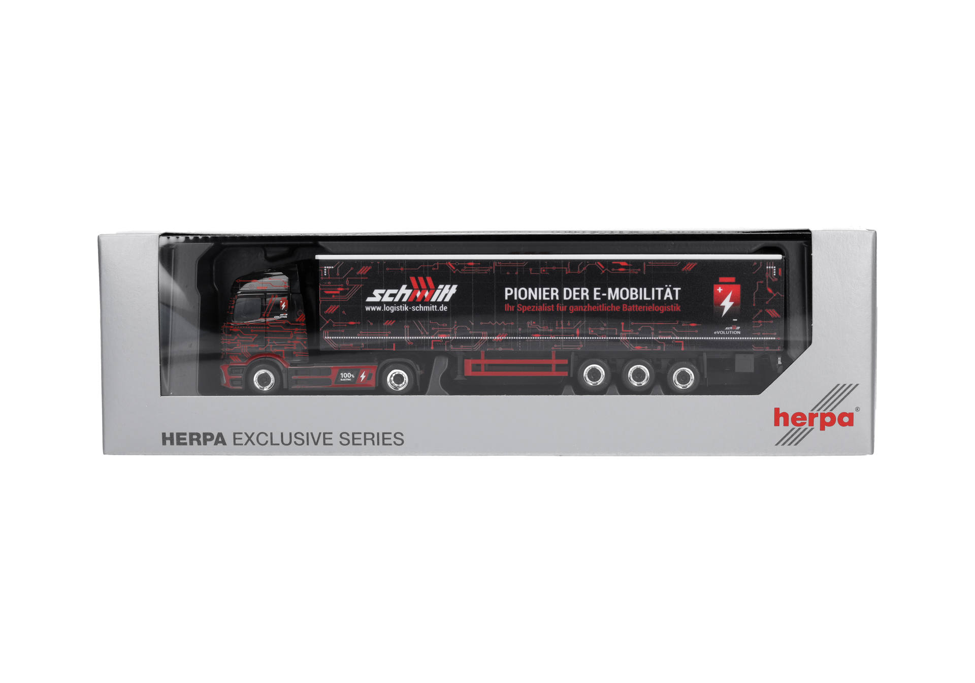 Mercedes-Benz eActros 600 ProCabin Streamspace curtain canvas semitrailer "Schmitt"