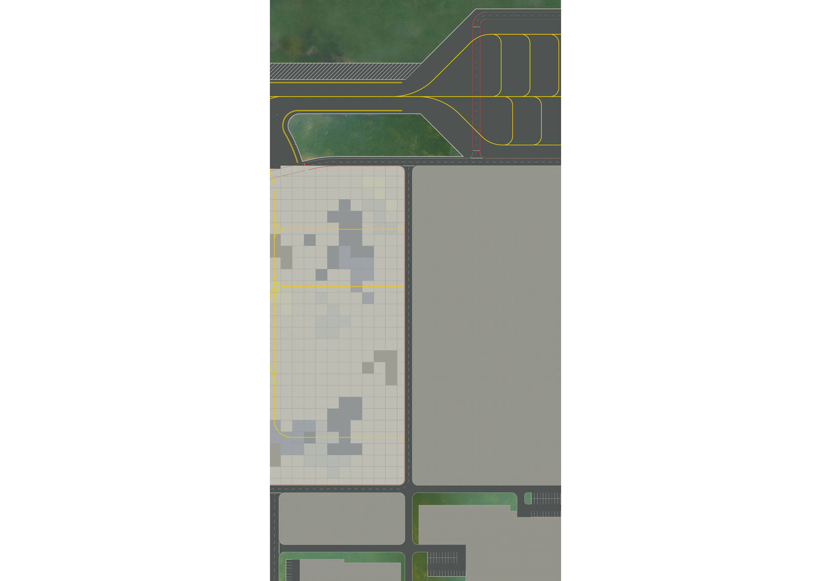 Airport ground Plates - Set 3: Maintenance Area