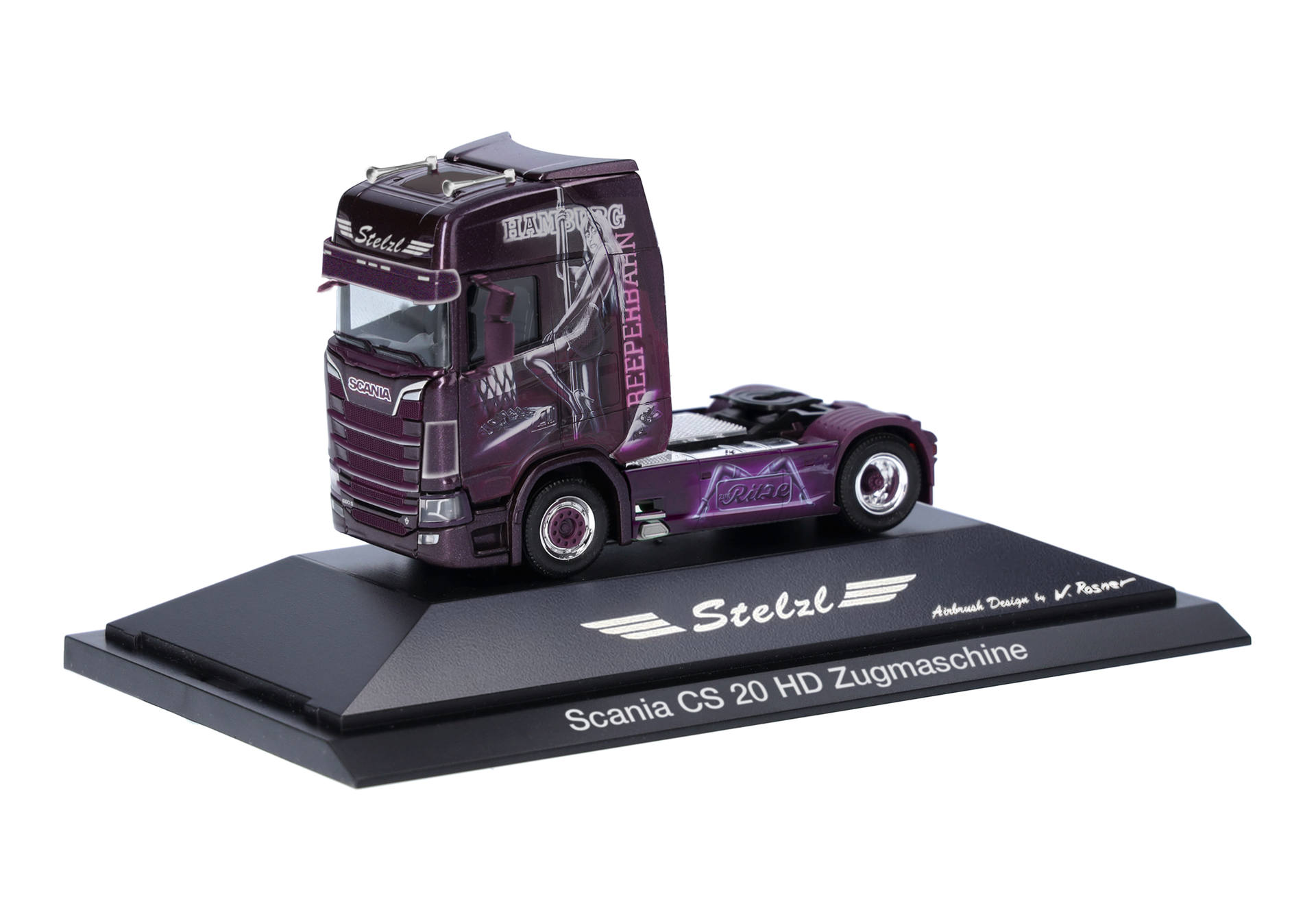 truck, model, Scania, cabover, purple