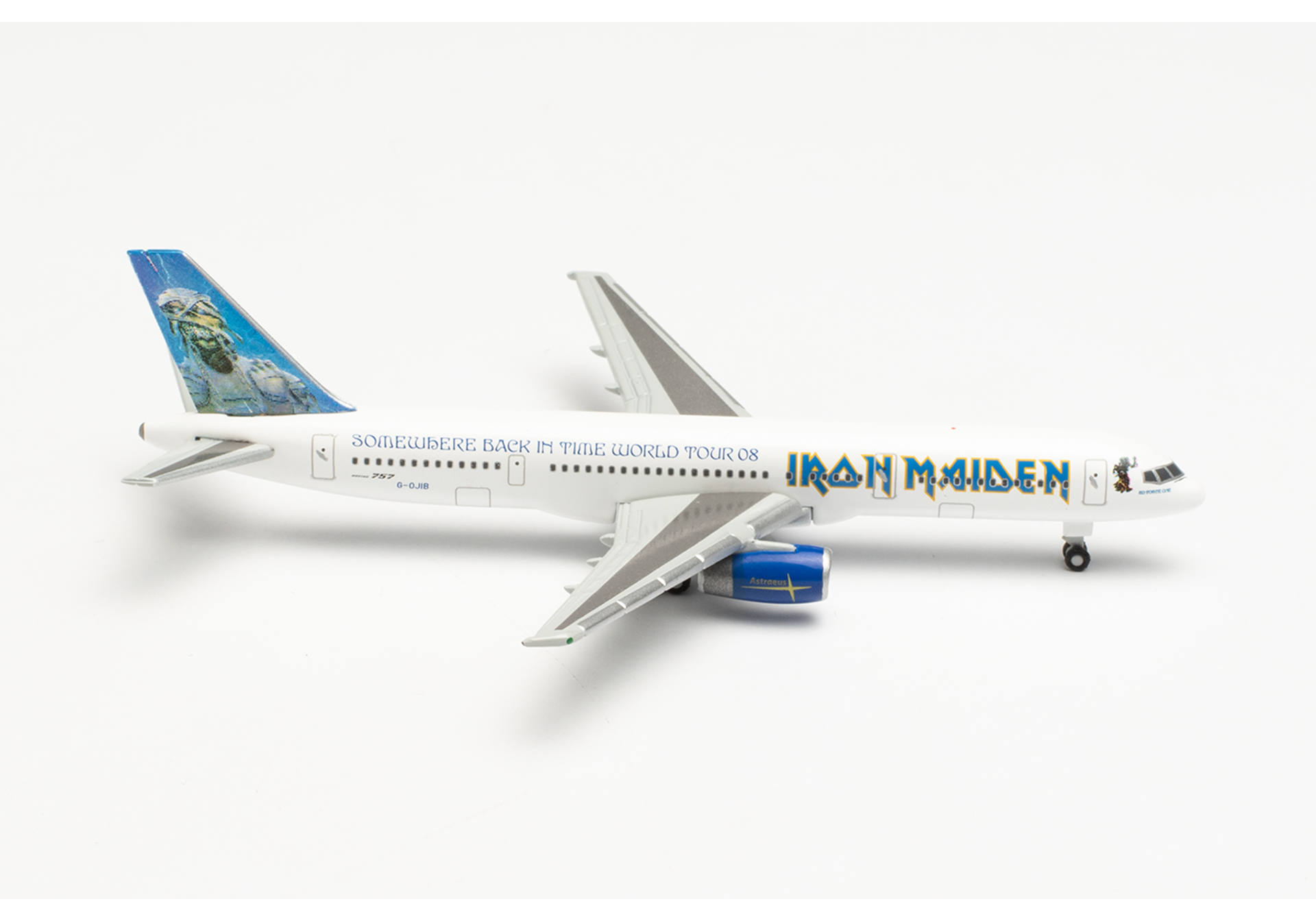 Iron Maiden (Astraeus) Boeing 757-200 “Ed Force One” - Somewhere Back in Time World Tour 2008 – G-OJIB