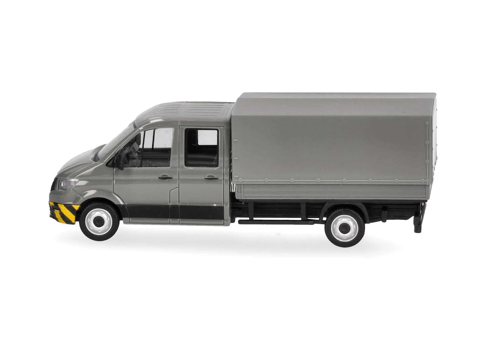 MAN TGE double-cabin with platform, grey/yellow