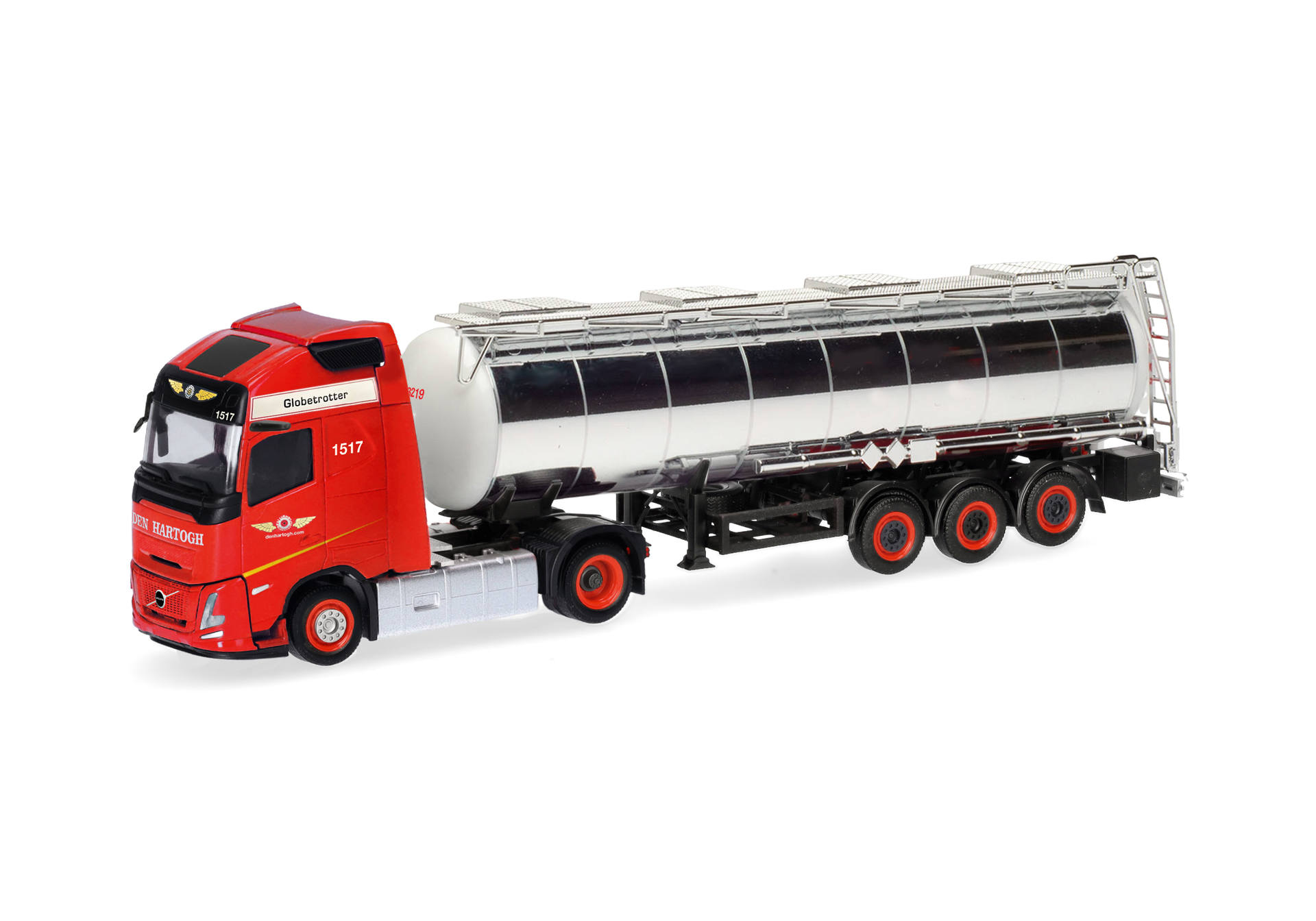Lkw, Tragkraftzug, Tankanlage, rot, metallisch