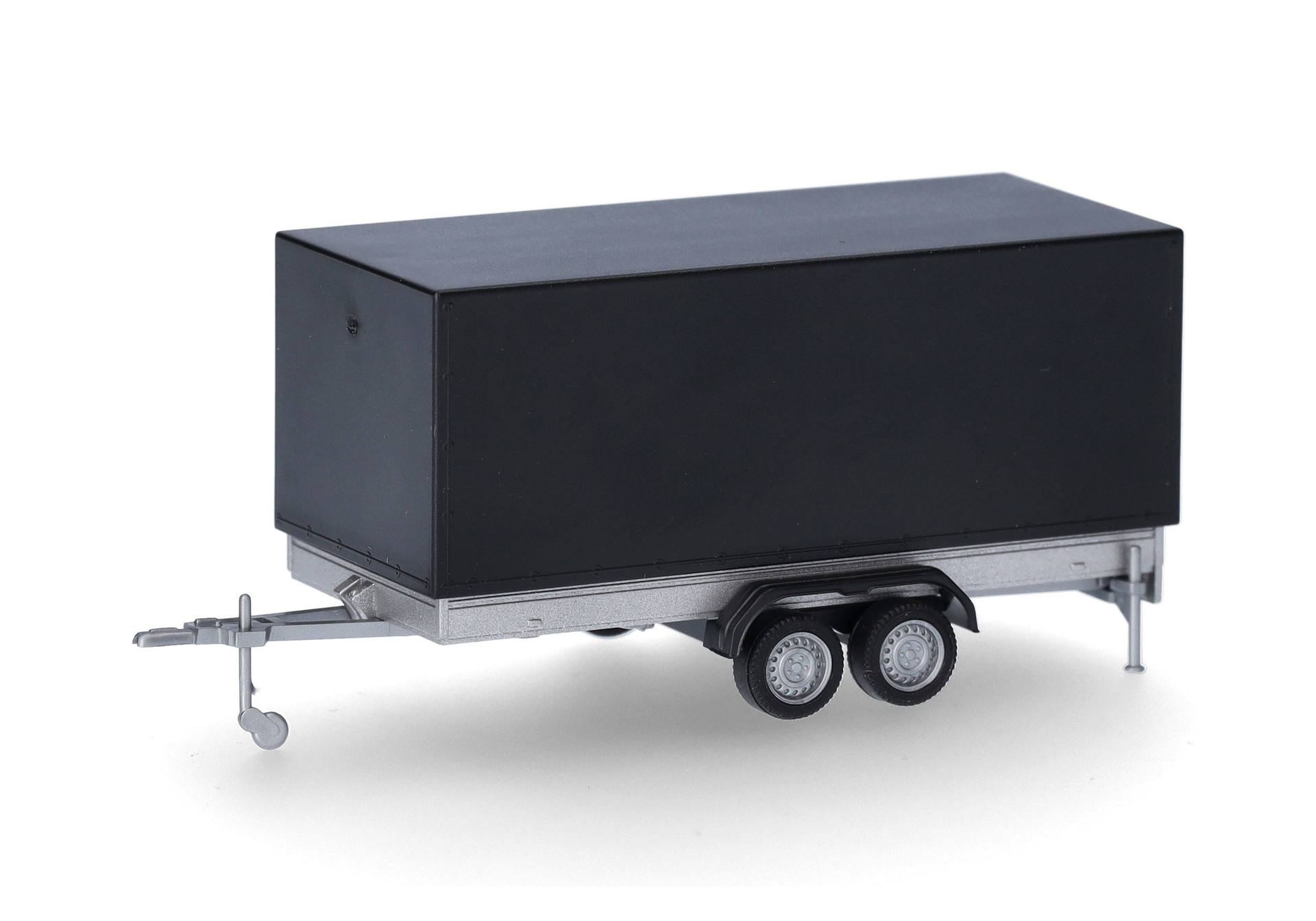 Canvas trailer for passenger cars, 2-axle, black