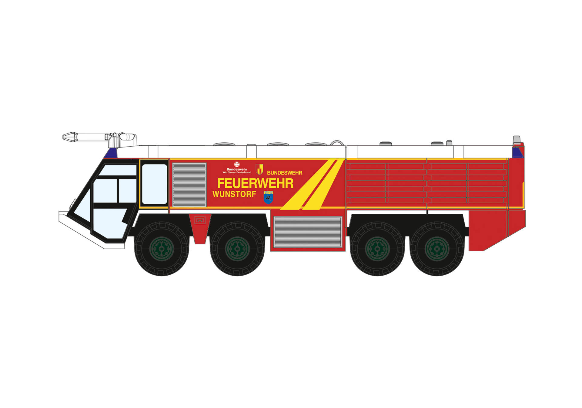 feuerwehrwagen, Löschfahrzeug, Pumpewagen, Riesenrad?