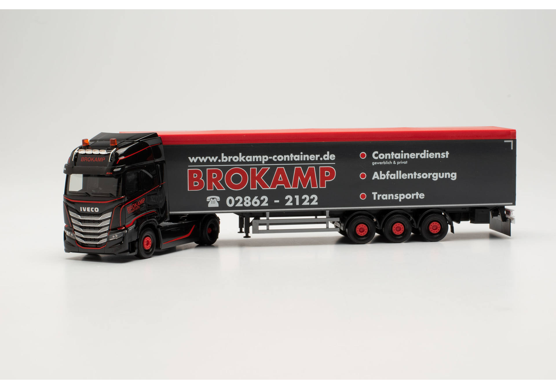 Iveco S-Way walking floor semitrailer truck "Brokamp"