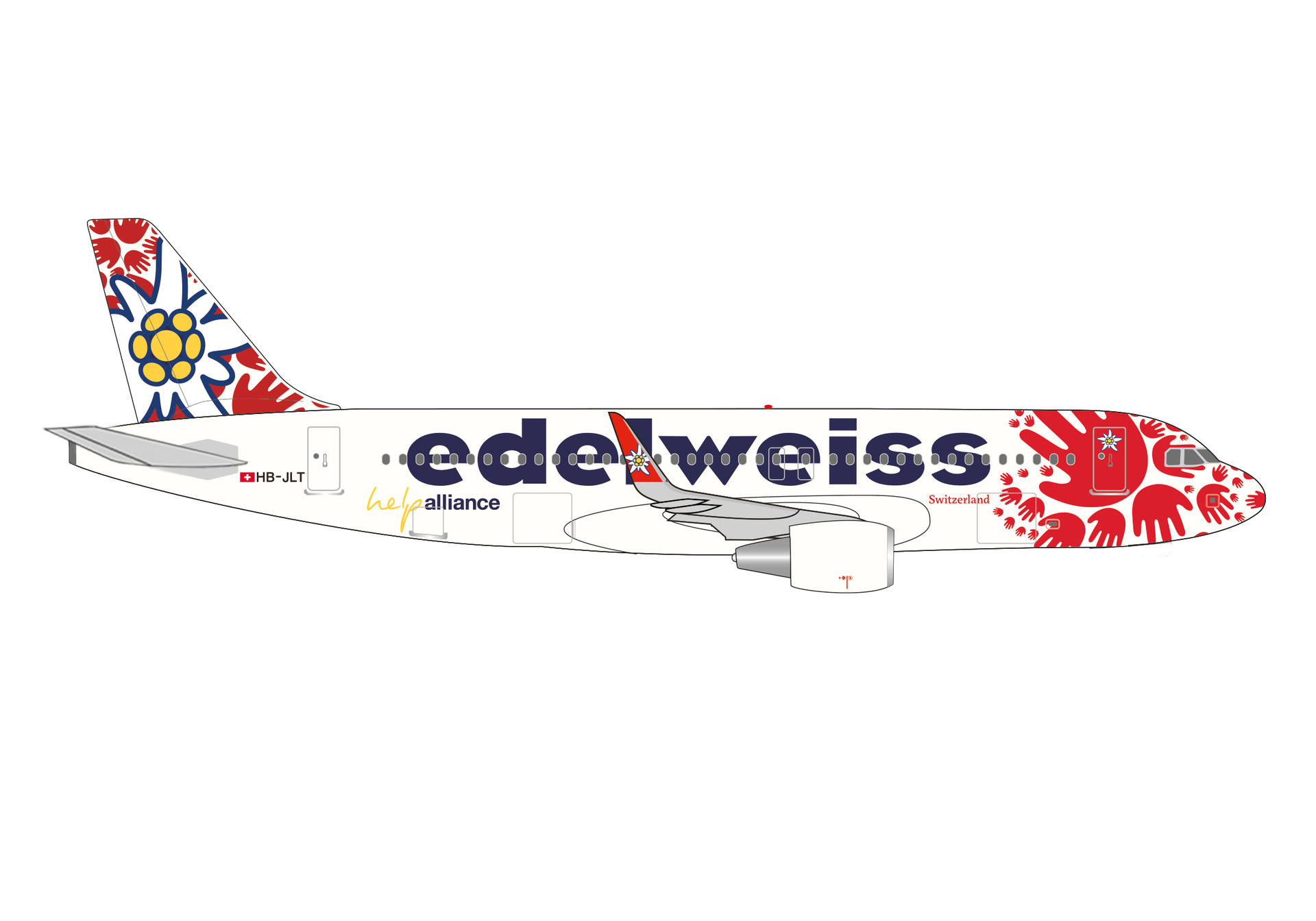 Edelweiss Air Airbus A320 “Help Alliance” – HB-JLT