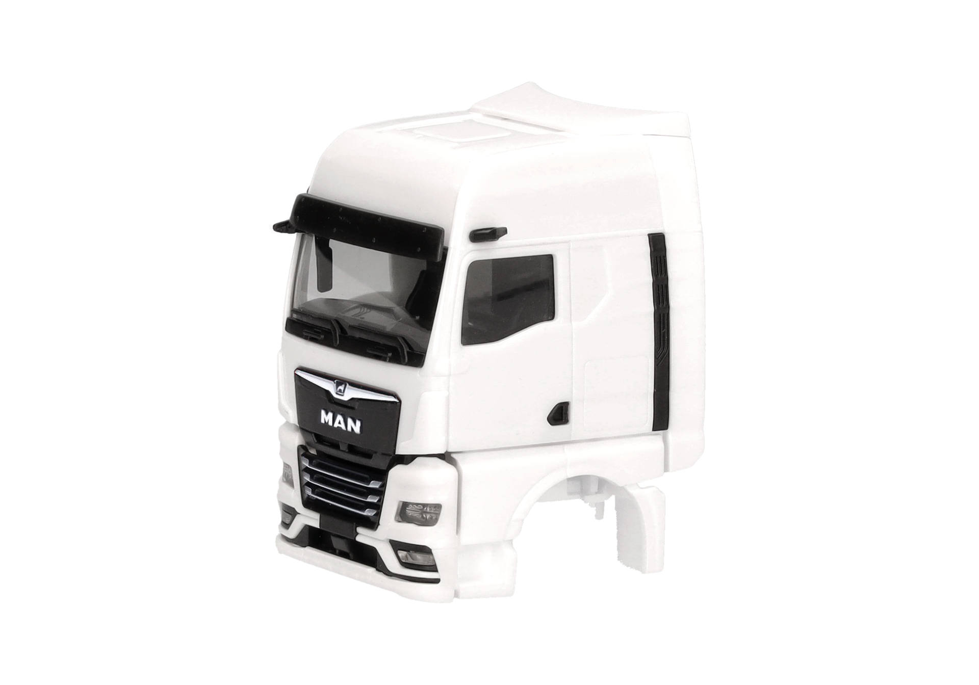 "Parts Service: MAN eTGX GX cabin with wind deflectors and mirror camera, white (2 pieces)"