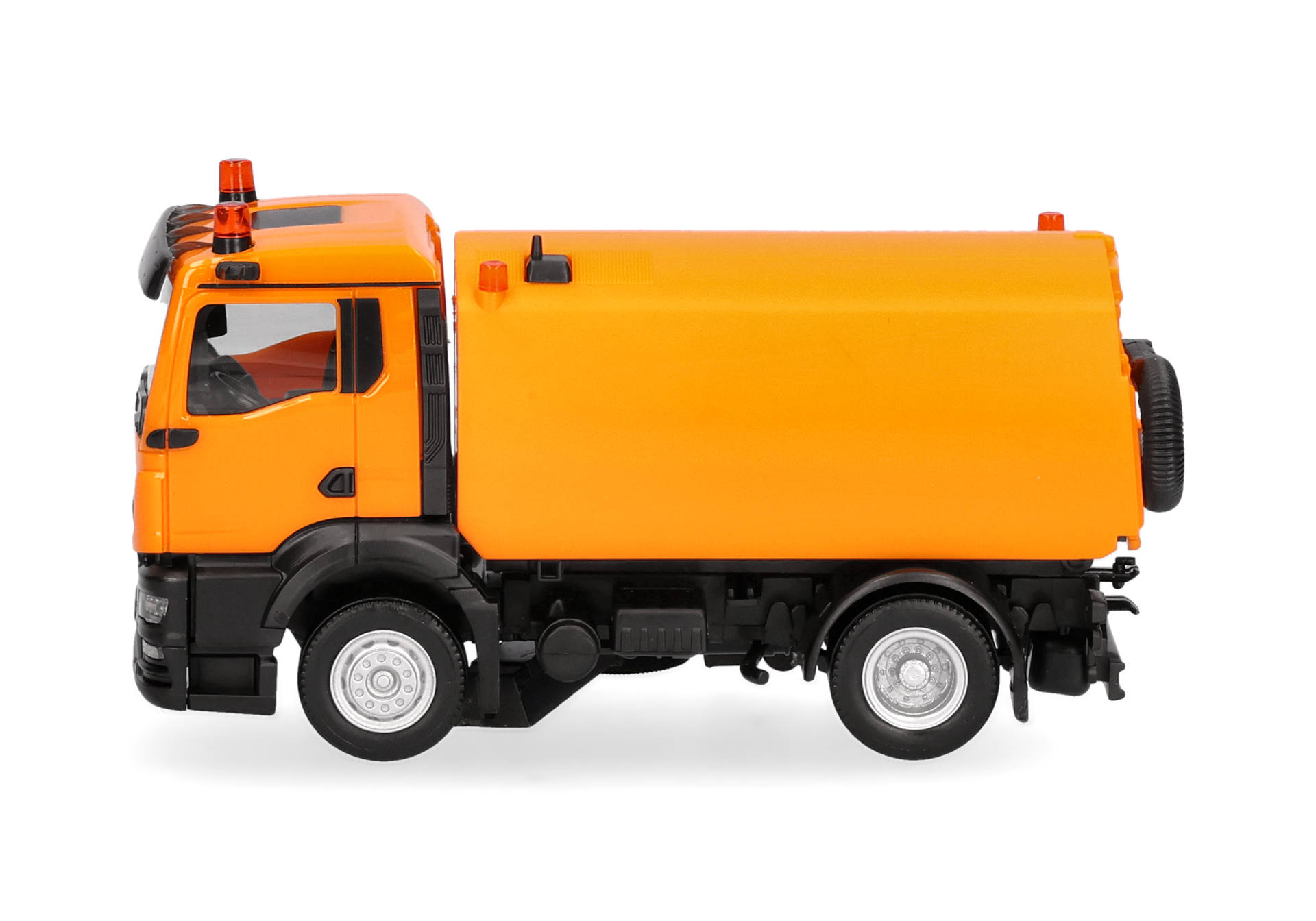 truck, vacuum, orange, model, toy