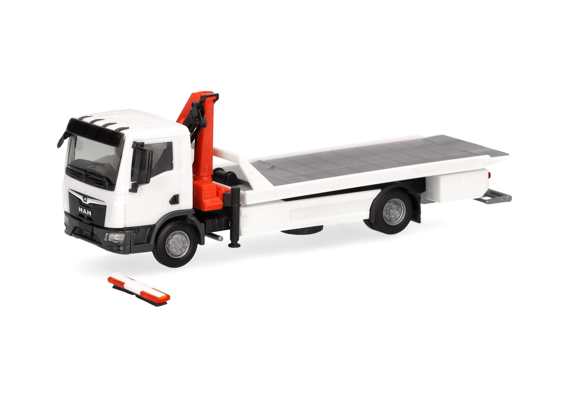 Herpa MiniKit: MAN TGL Plateau tow truck with crane (1 piece)