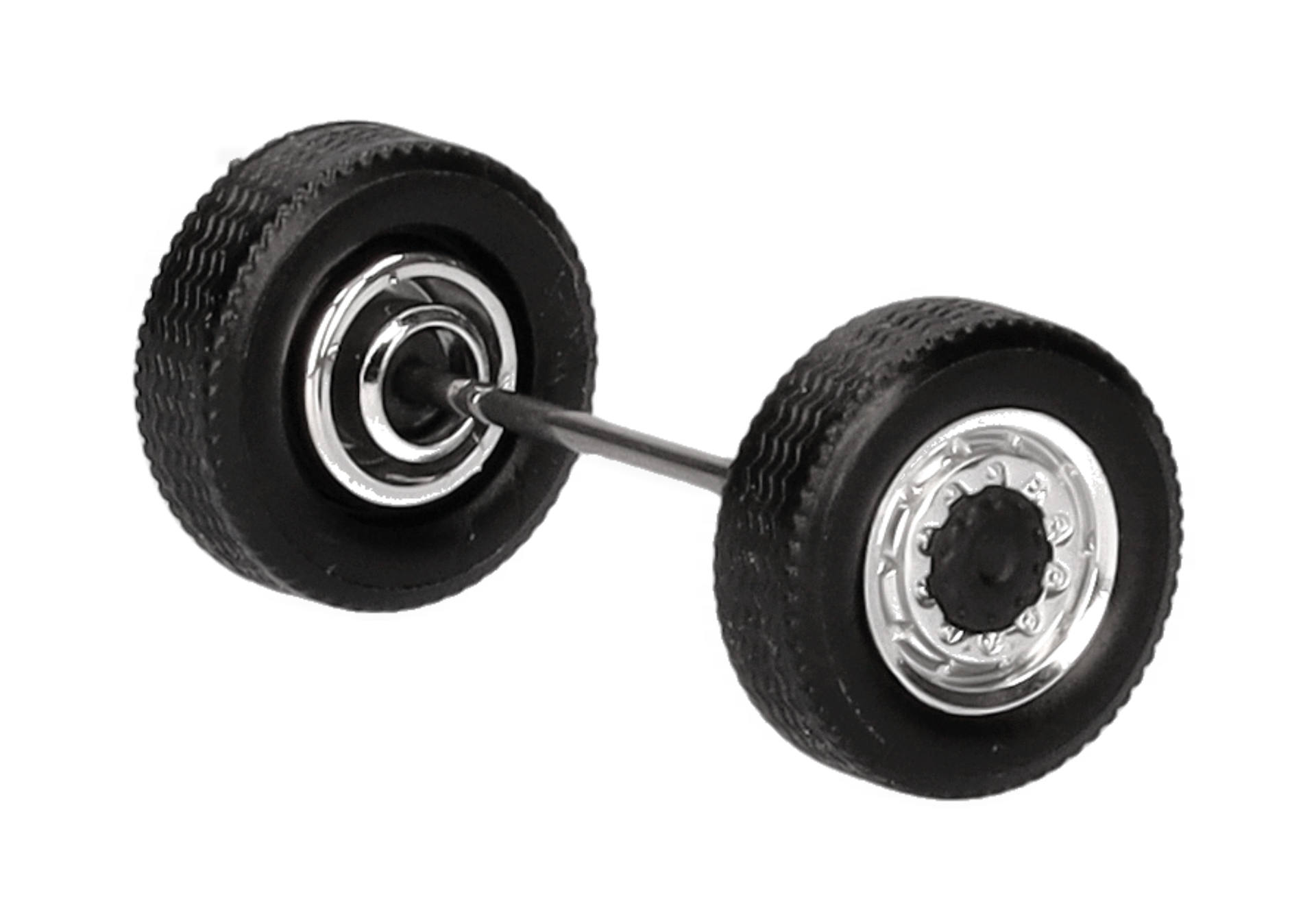 Accessories: AWD steering wheel sets, two-part chromium/black (8 sets in spare parts)