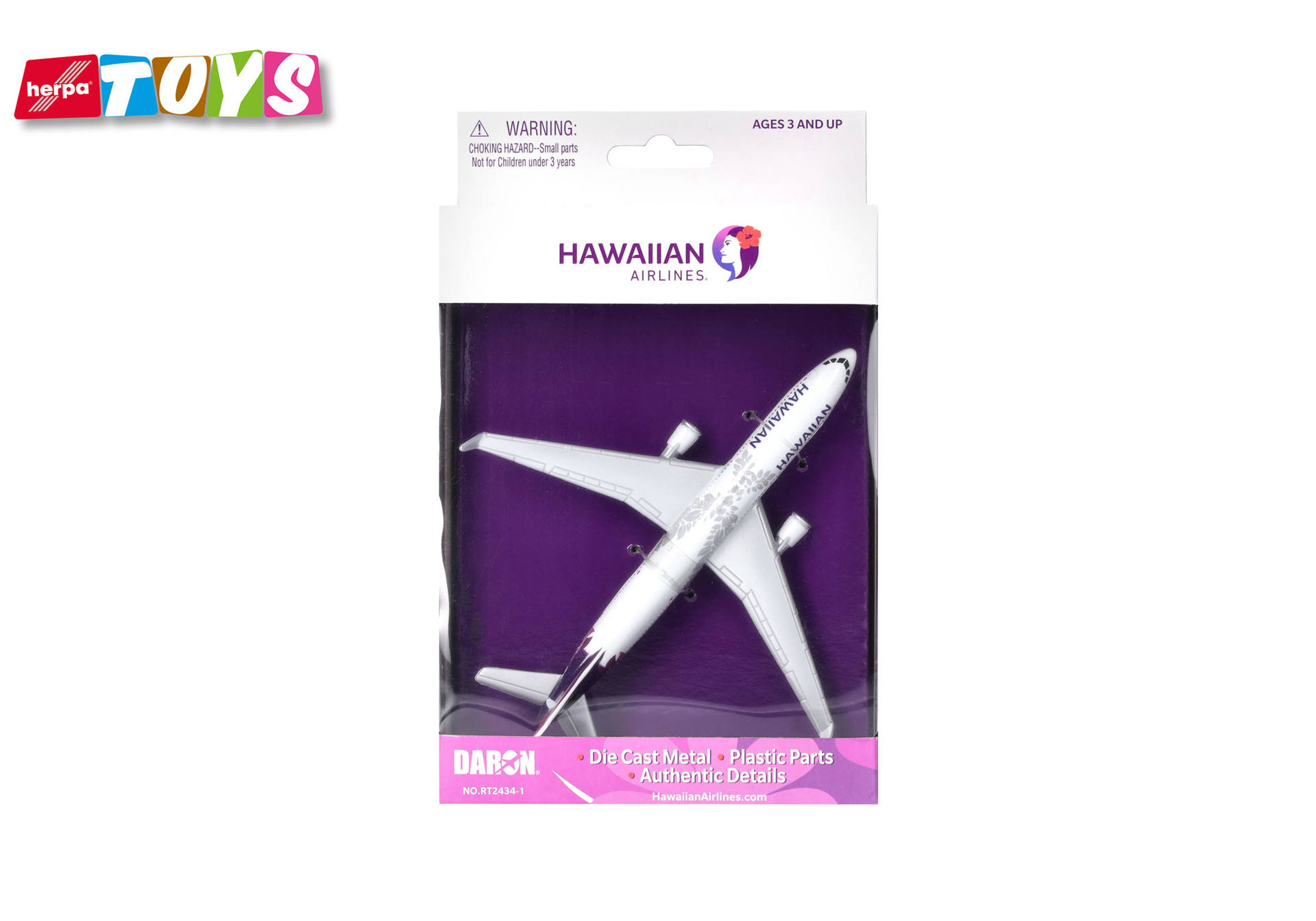 Herpa Toys: Hawaiian Airlines Airbus A330 Aviation Toy