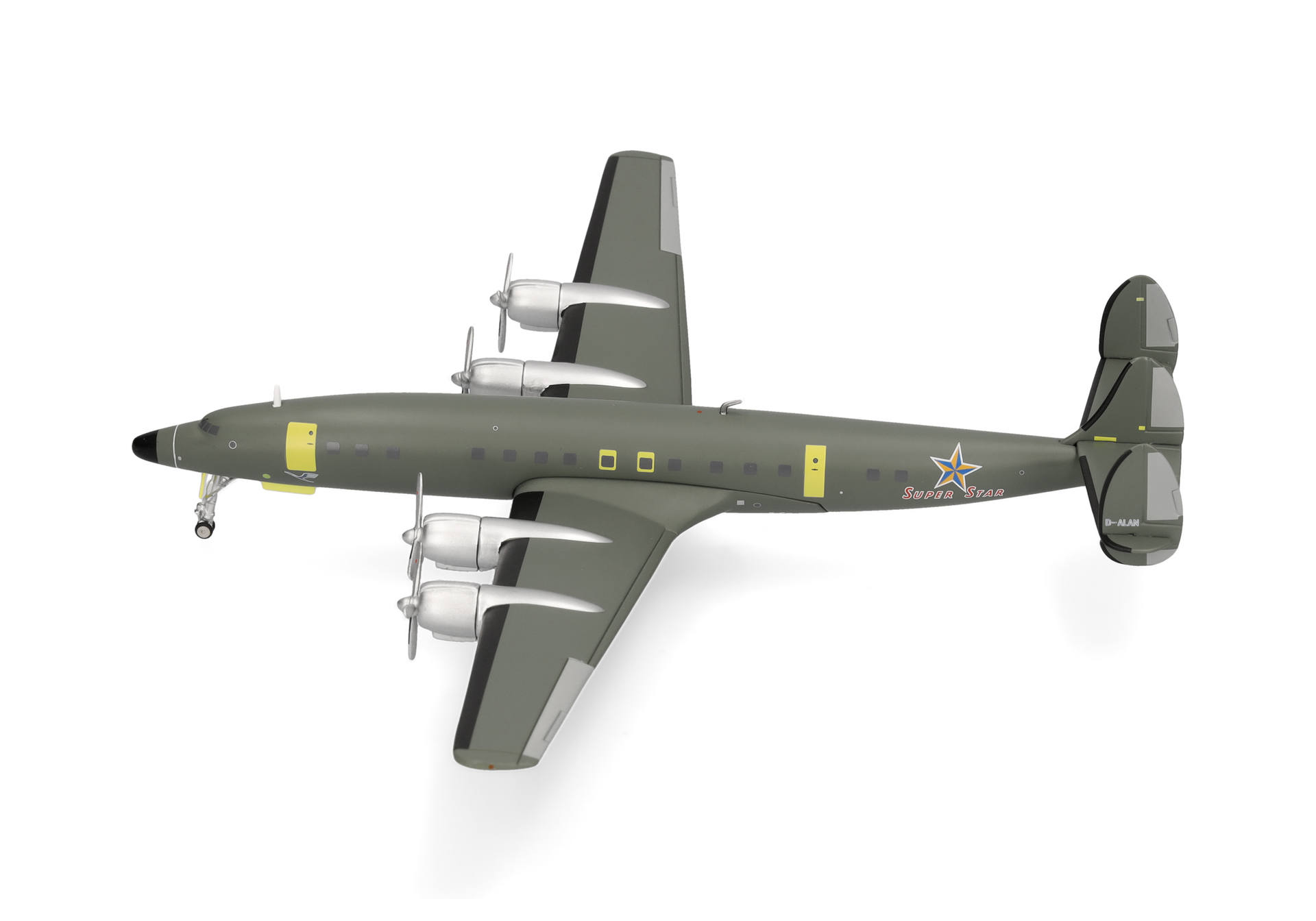 military aircraft, propeller plane, twin-engine, olive green, STAR insignia