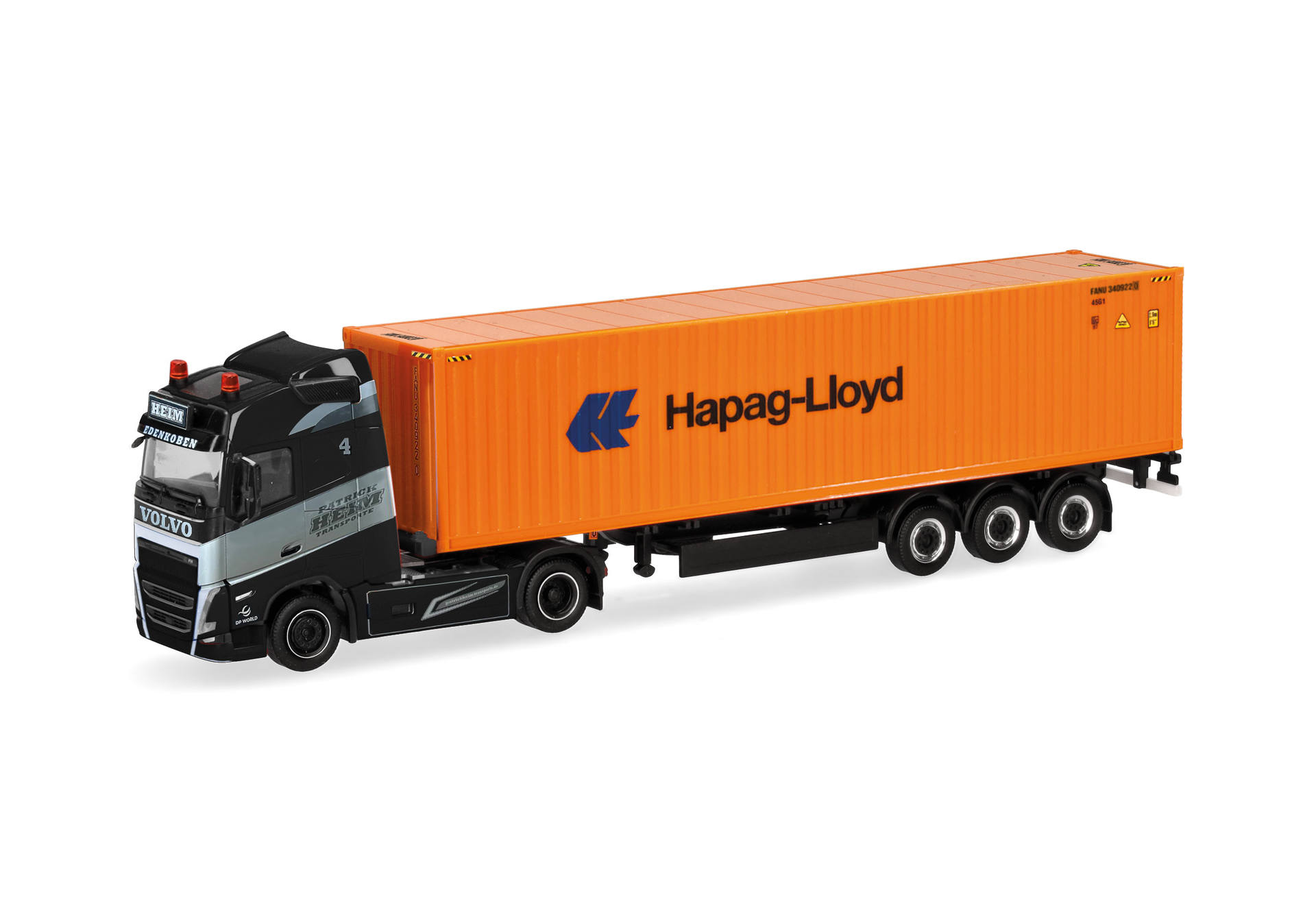Volvo FH GL 2020 container semitrailer truck "Patrick Heim/Hapag Lloyd"