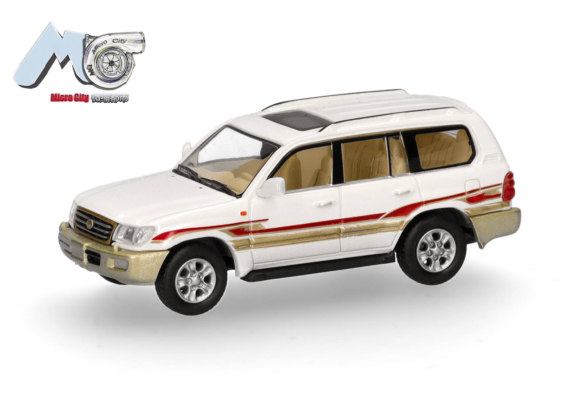MicroCity: Toyota Landcruiser LC 100, weiß (1998-2007)