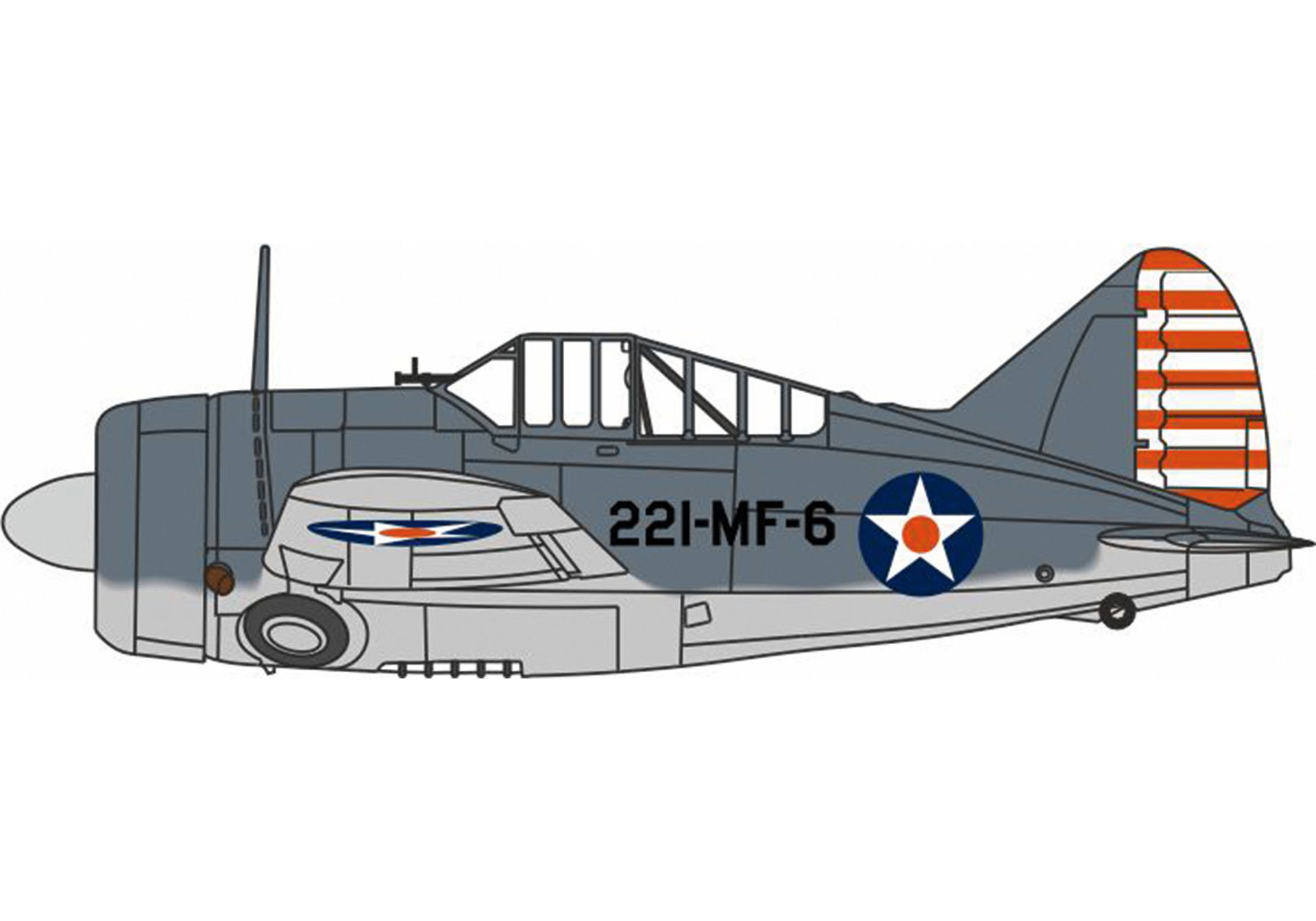 Brewster Buffalo VMF-221 US Marine Corps MCAS Ewa, Hawaii