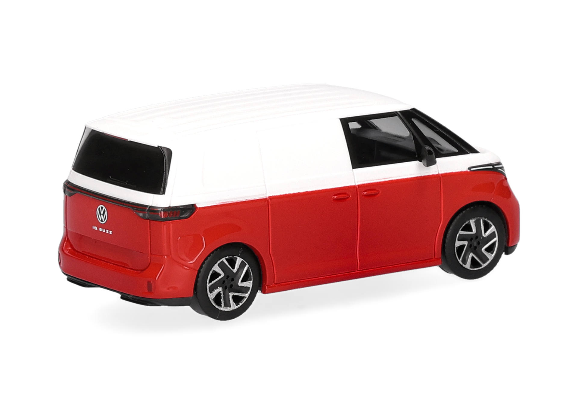 Volkswagen (VW) ID. Buzz Cargo, bicolor, white/red