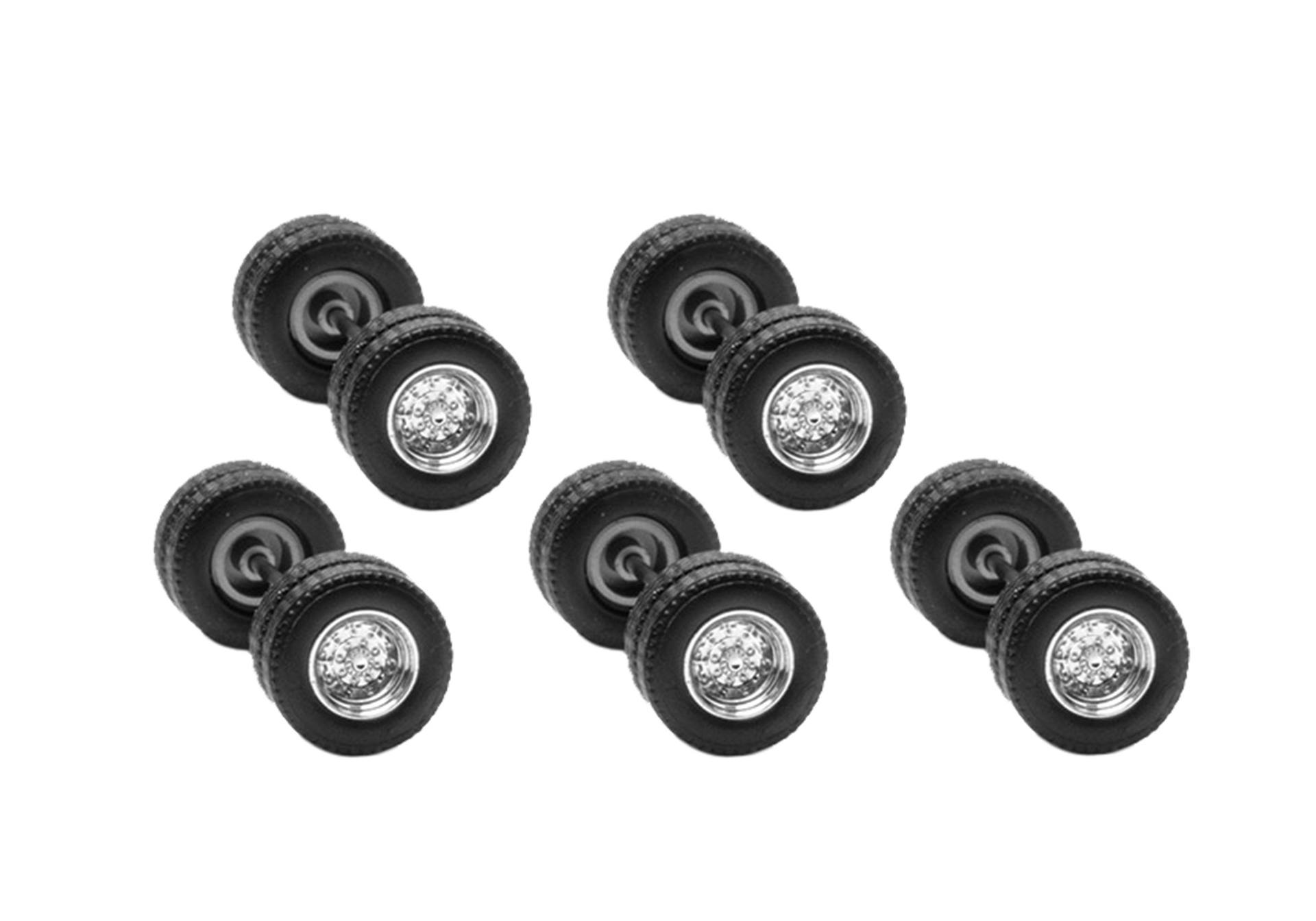 Accessory wheel-set for swedish box truck, chrome (10 wheel sets)