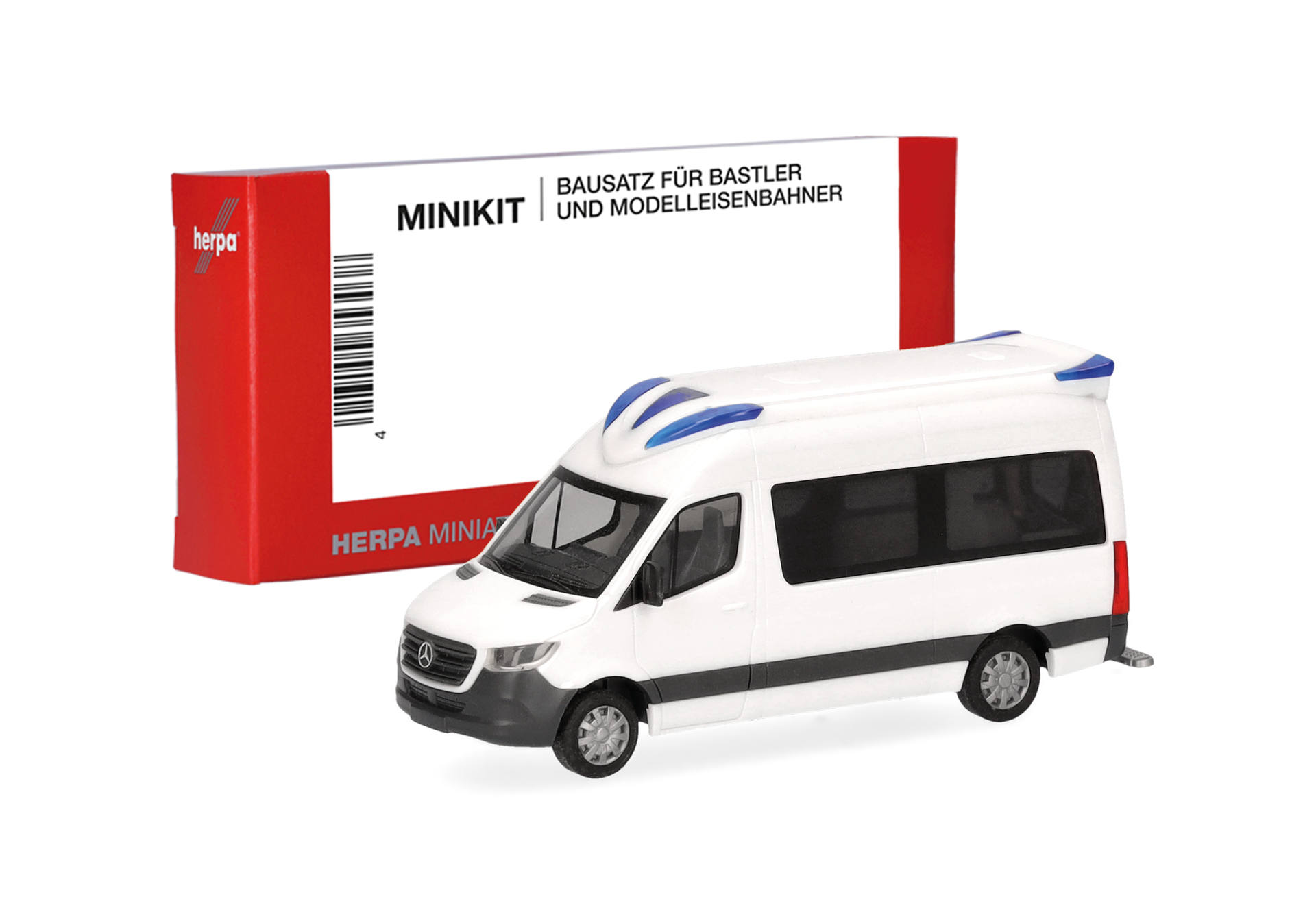 Herpa MiniKit: Mercedes-Benz Sprinter '18 rescue vehicle Delfis, white (1 piece)