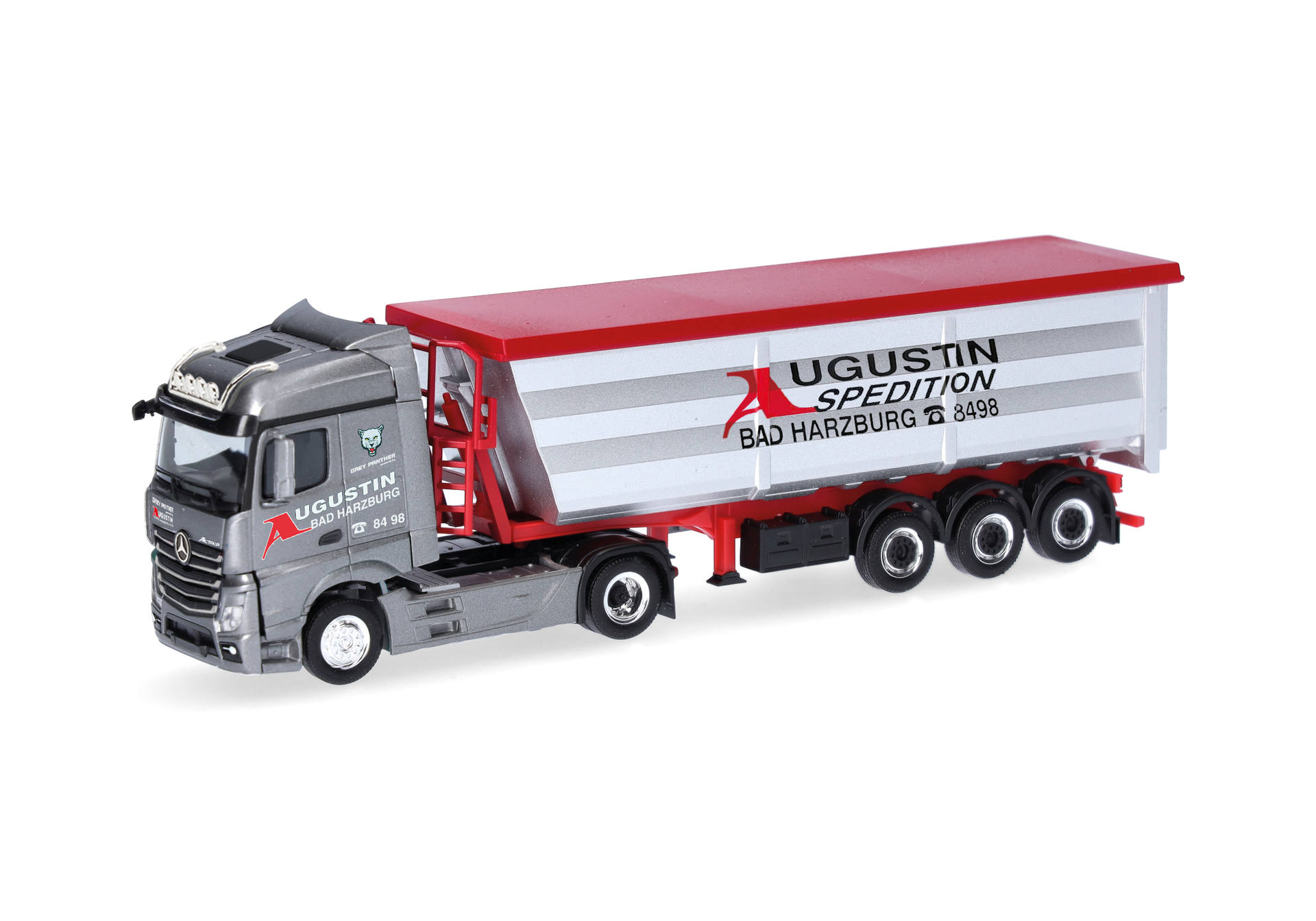 Mercedes-Benz Actros Streamspace Stahlmulden-Sattelzug "Augustin Spedition"