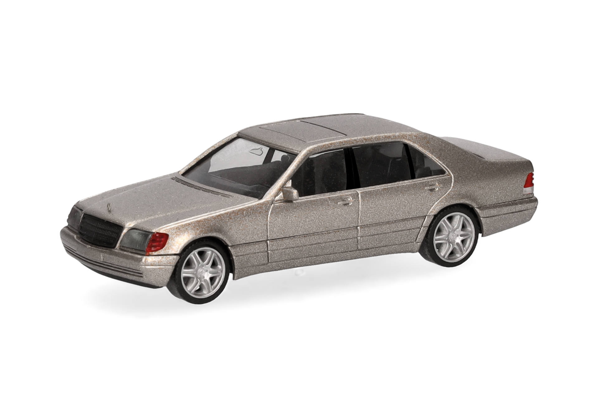 Mercedes-Benz 600 SEL V12 with Brabus rims, smoky silver