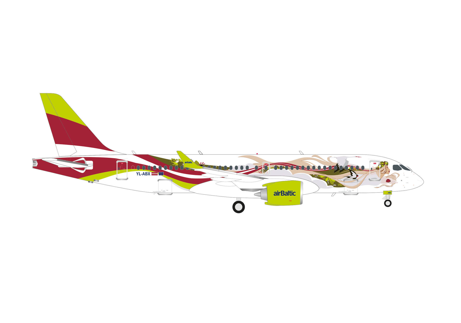 airBaltic Airbus A220-300 "50th A220"