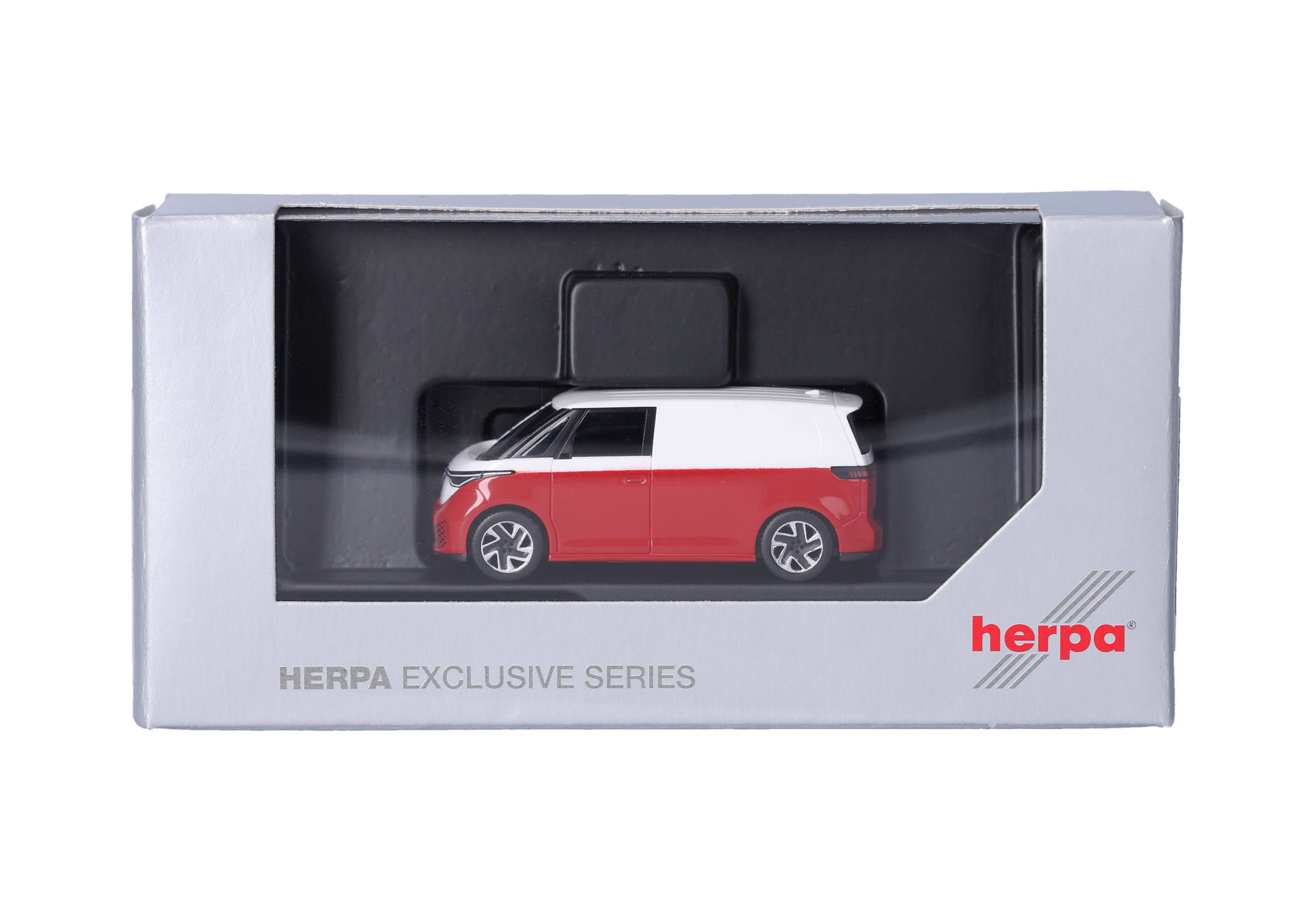 Volkswagen (VW) ID. Buzz Cargo, bicolor, white/red