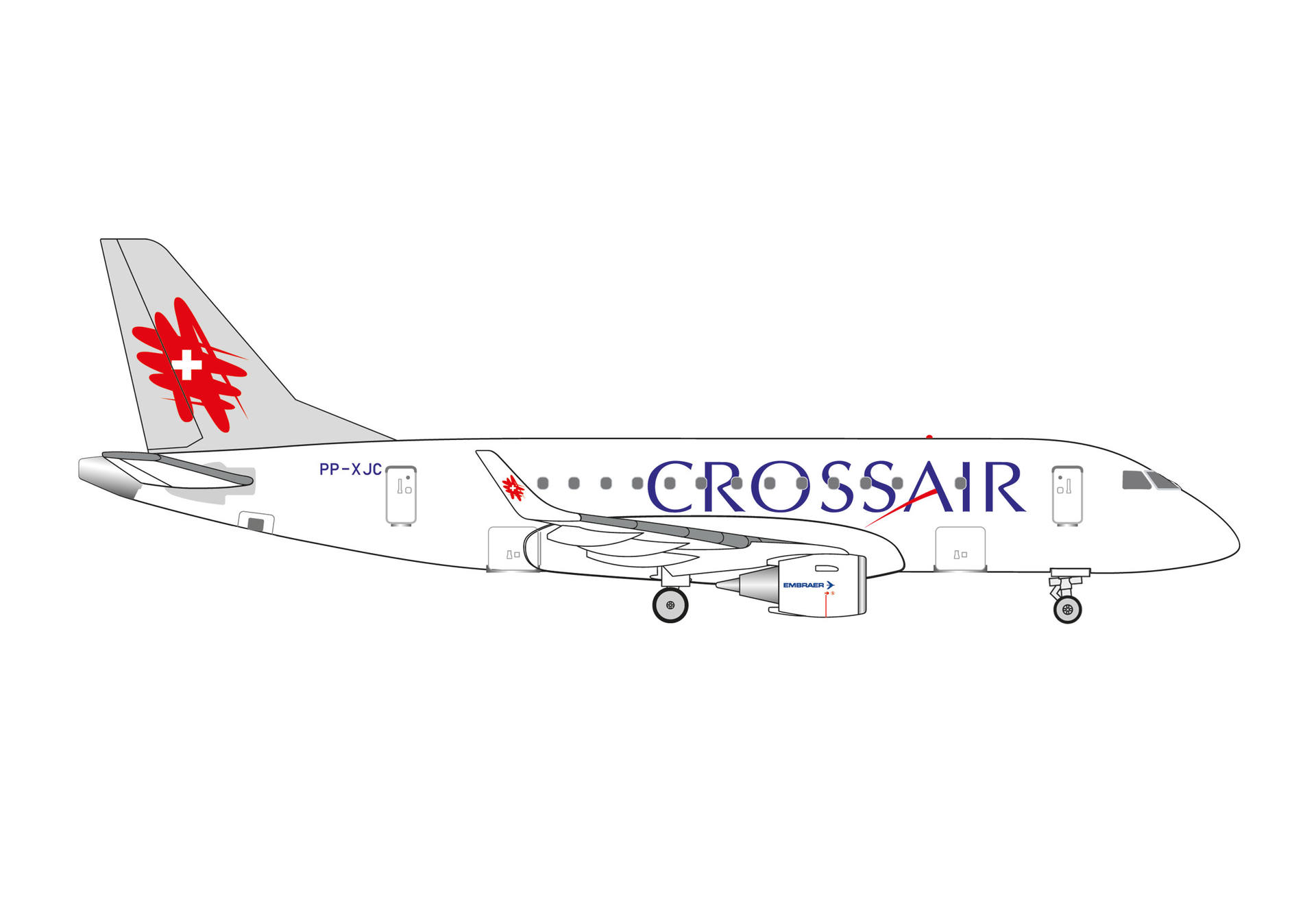 Crossair Embraer E170 - PP-XJC