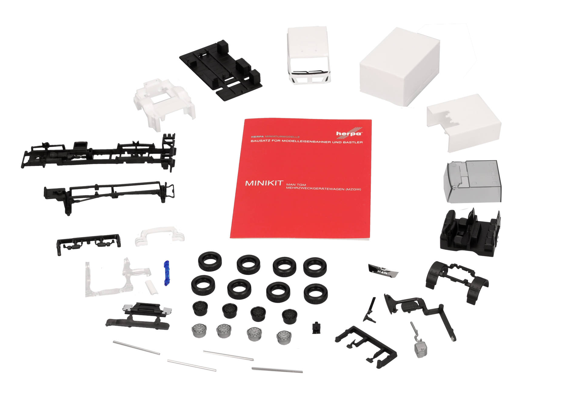 Herpa MiniKit: MAN TGM multi-purpose vehicle (MzGW), white (1 piece)