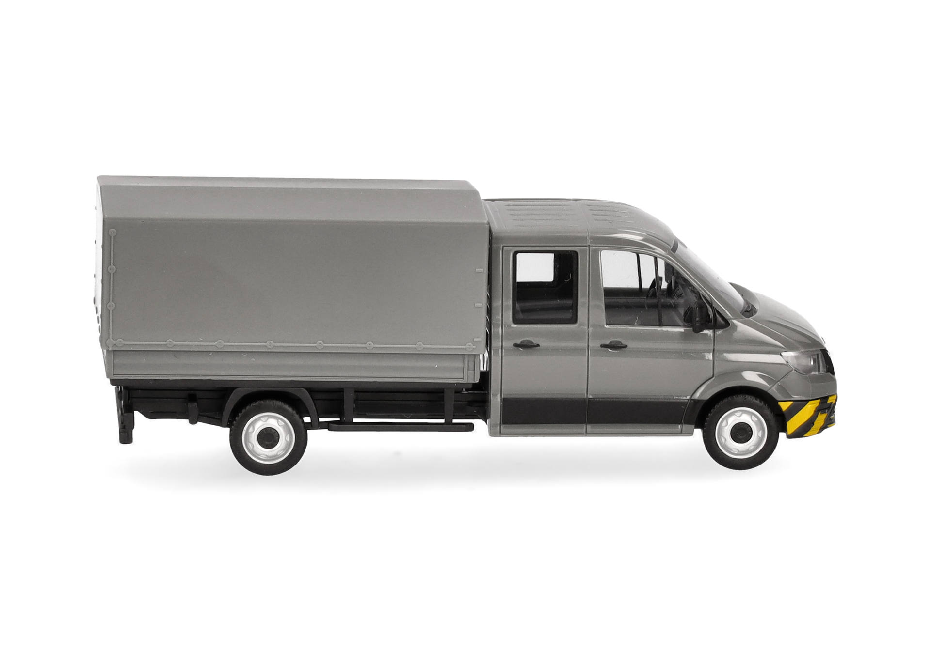 MAN TGE double-cabin with platform, grey/yellow